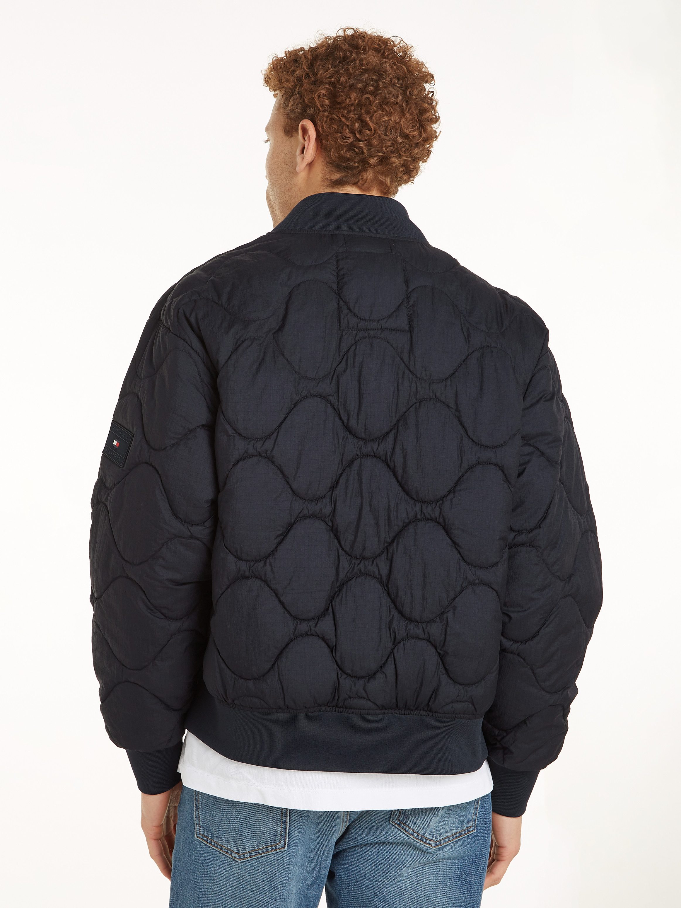 Tommy Hilfiger Gewatteerde jas ONION QUILTED BOMBER met staande kraag, modieuze quilting