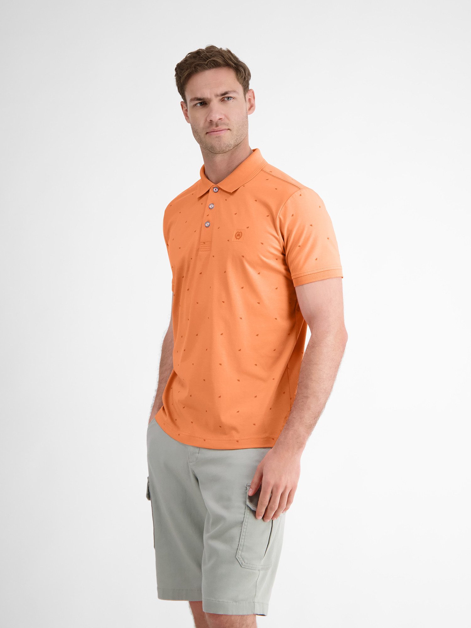 Lerros Poloshirt LERROS gemusterd COOL & DRY poloshirt
