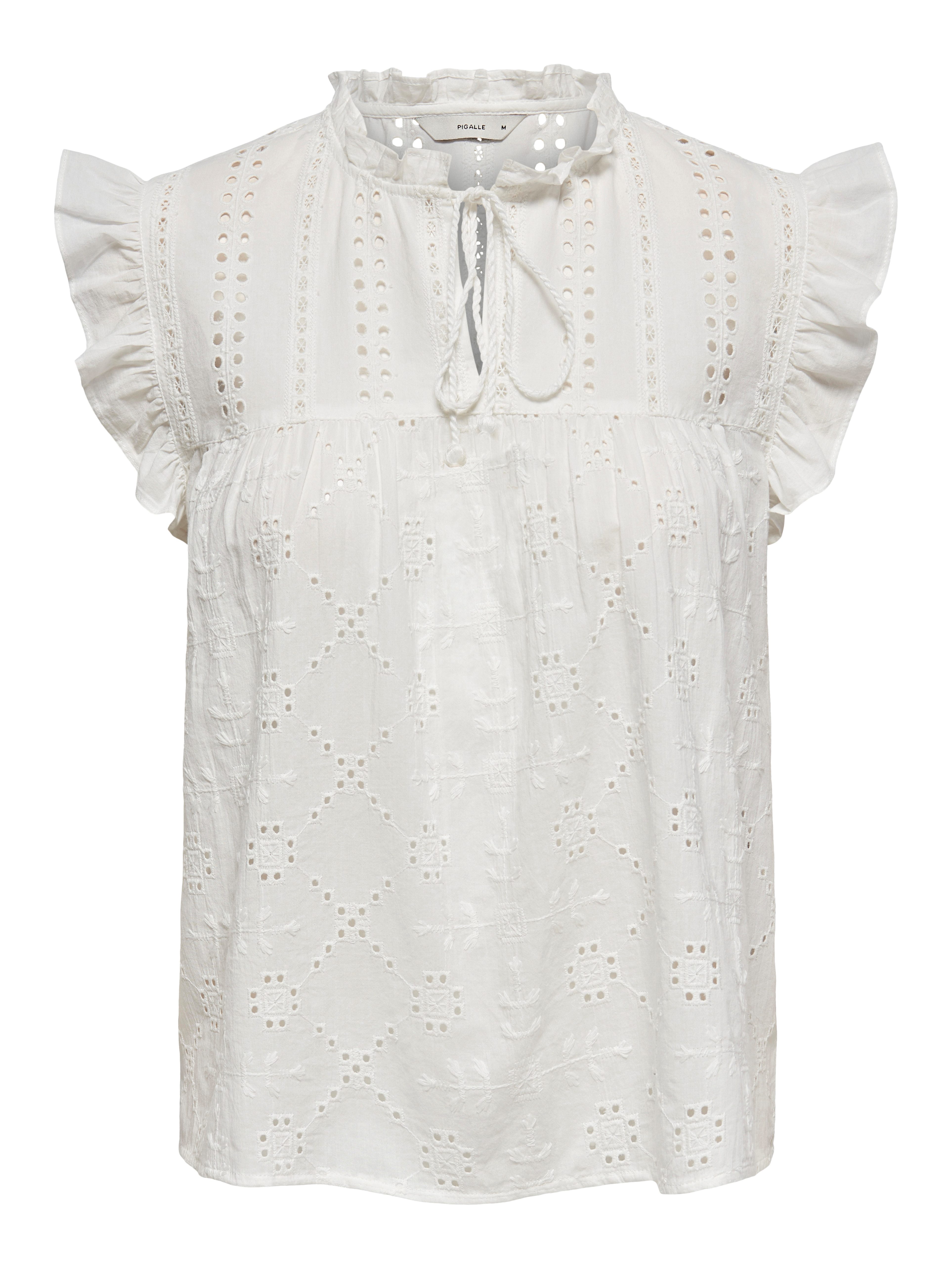 Only Shirt met broderie anglaise