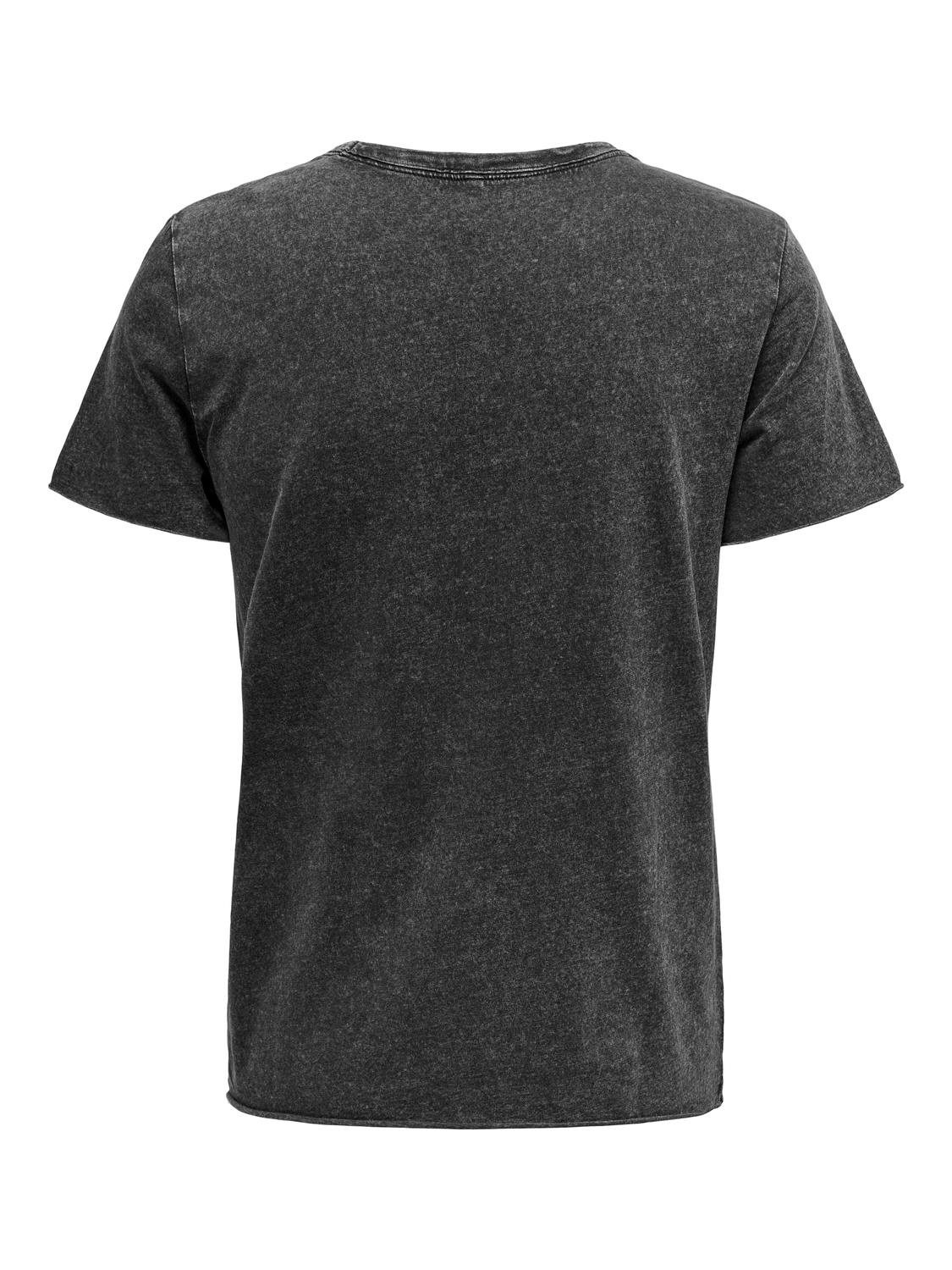 Only Shirt met ronde hals ONLLUCY REG S S TOP JRS NOOS