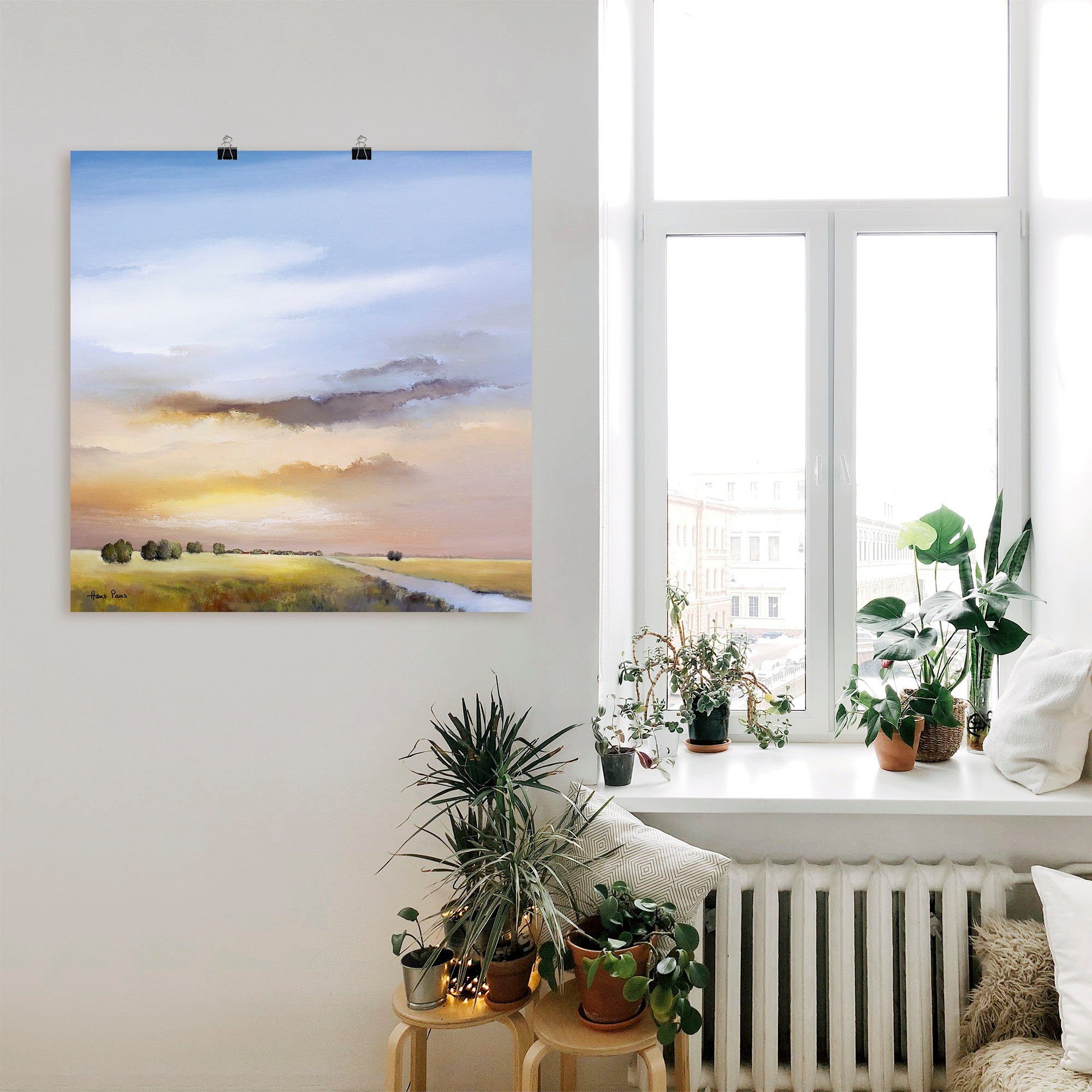 Artland Artprint Landschap III als artprint op linnen, poster in verschillende formaten maten