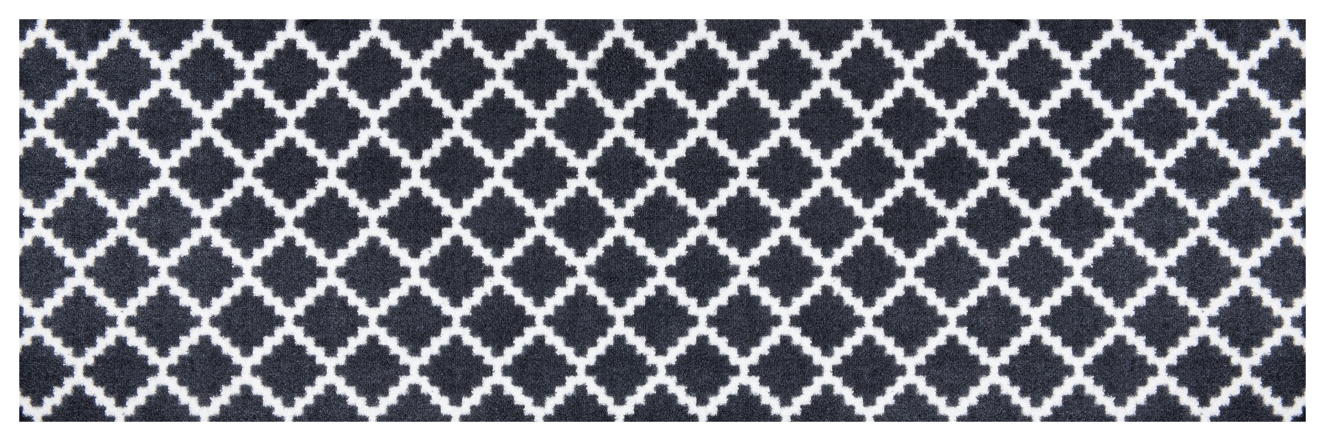 HANSE Home Mat Elegance, deurmat Inloopmat, binnen en buiten, antislip, weerbestendig, deurmat deurmatten maat 50 cm x 150 cm x 7 mm zwart