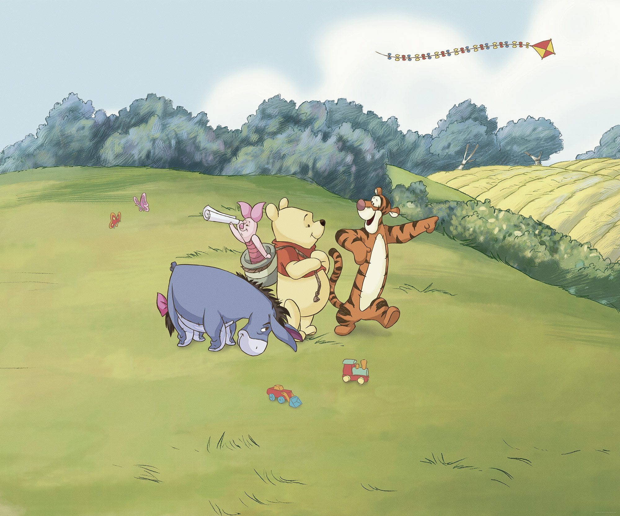 Komar Kinderbehang Disney Winnie the Pooh Adventure (1 stuk)