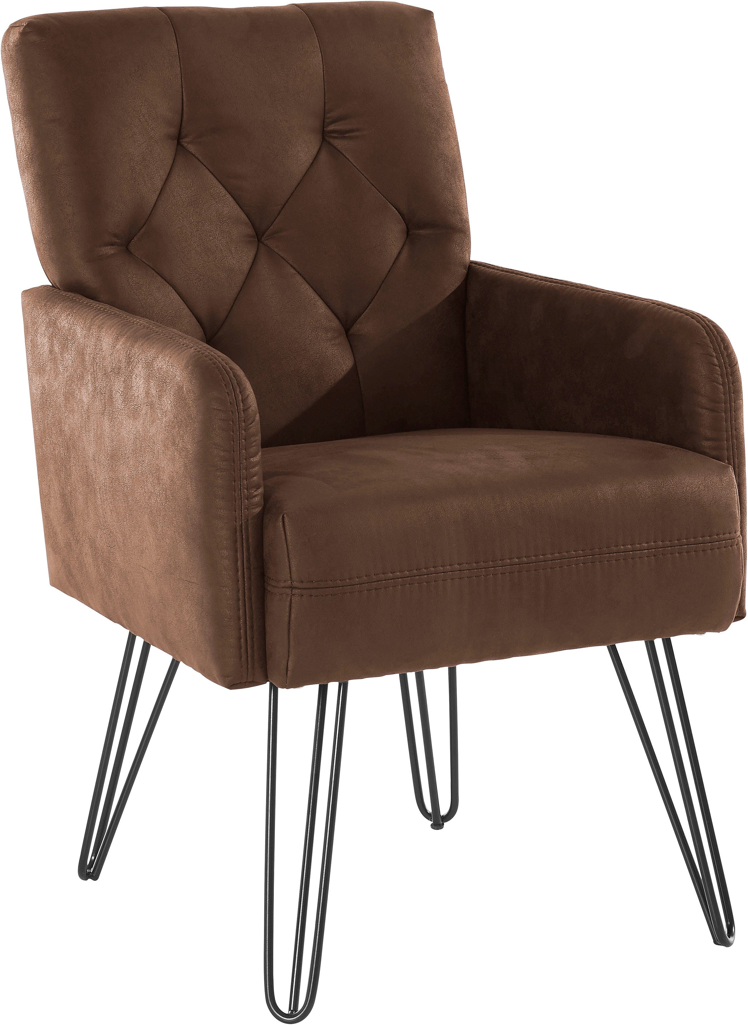 exxpo - sofa fashion Fauteuil Doppio, loungesessel met designonderstel, comfortabel en elegant