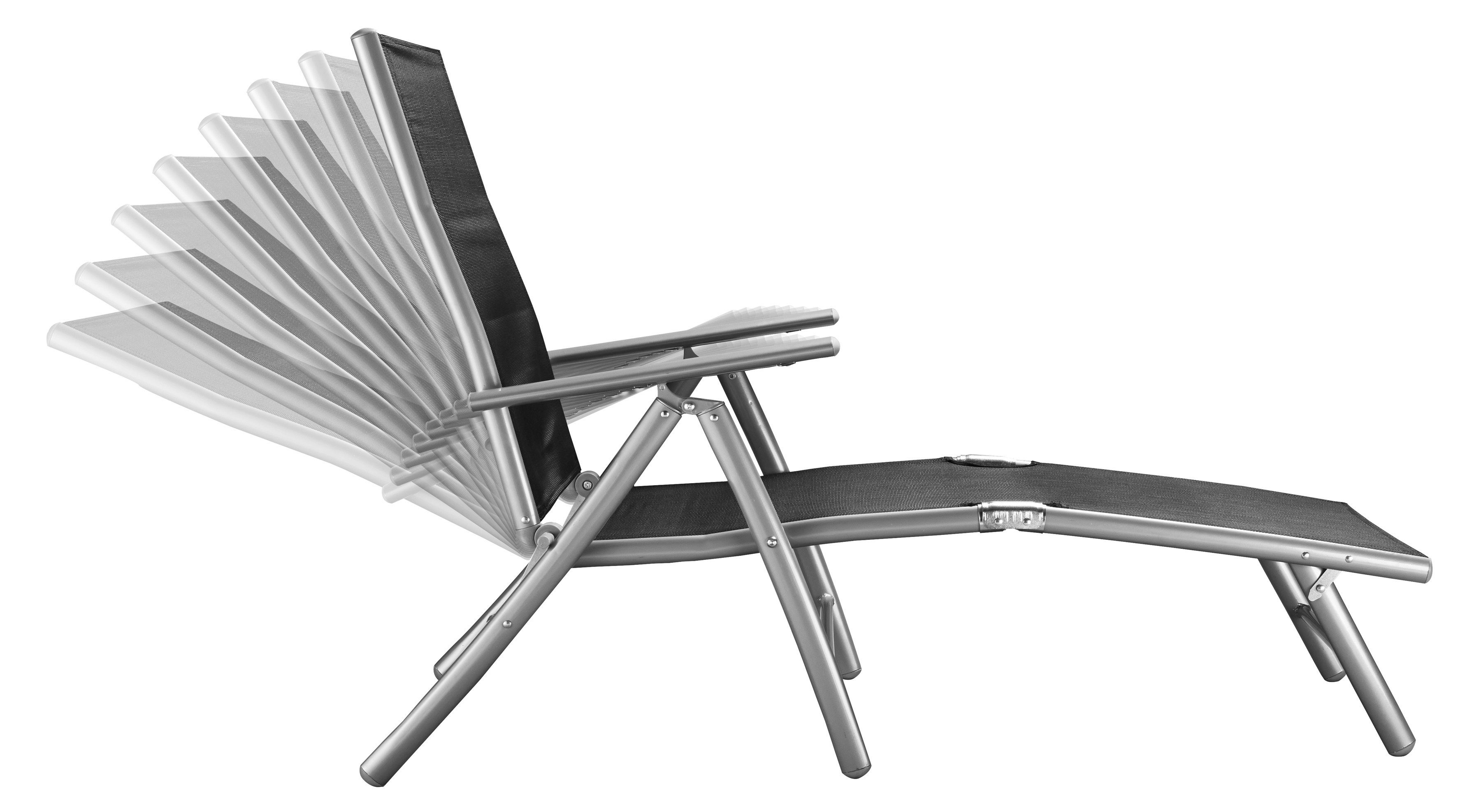 MERXX Ligstoel Aluminium/textiel, inklapbaar
