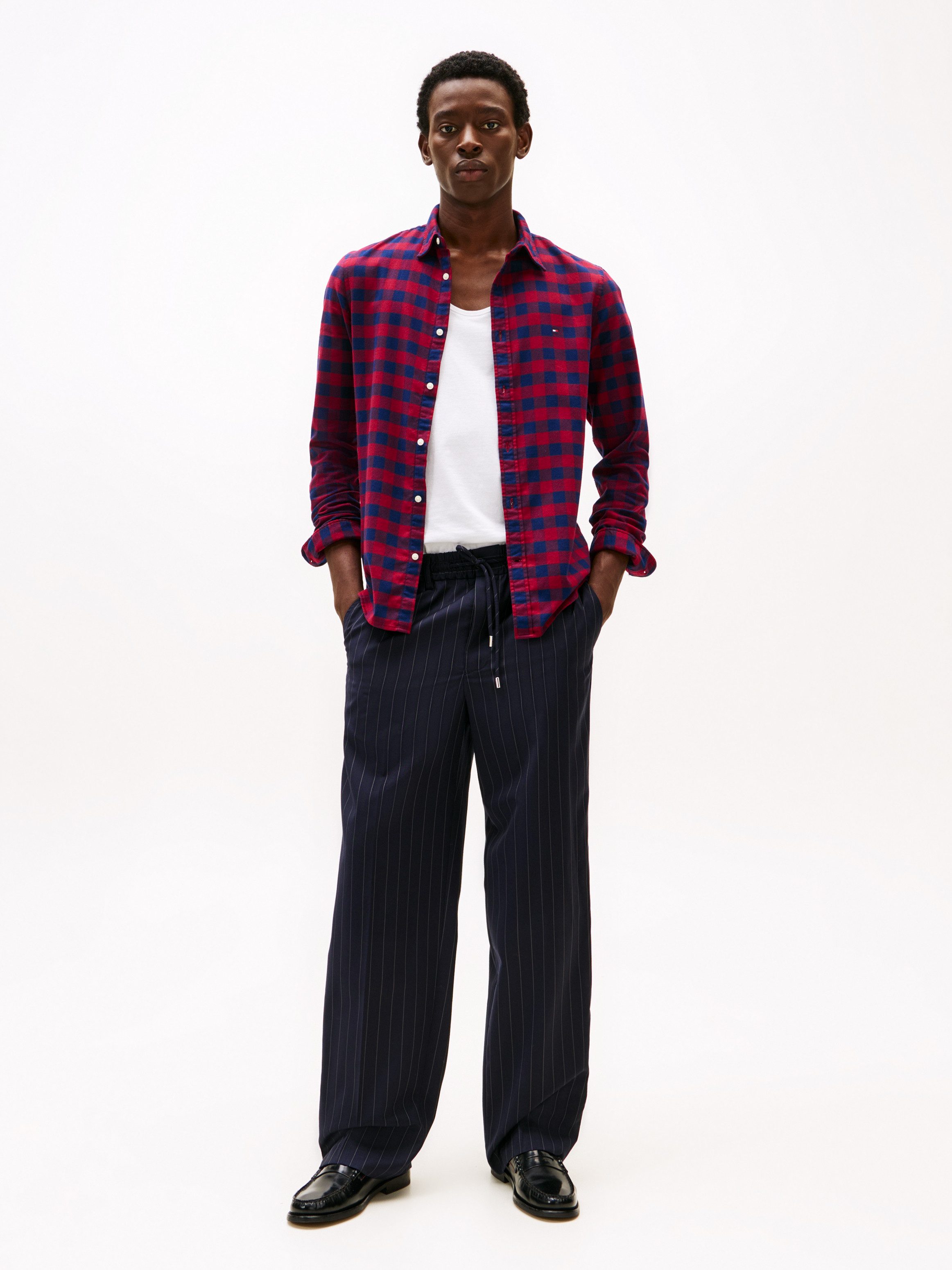 Tommy Hilfiger Overhemd met lange mouwen BRUSHED GINGHAM SF SHIRT