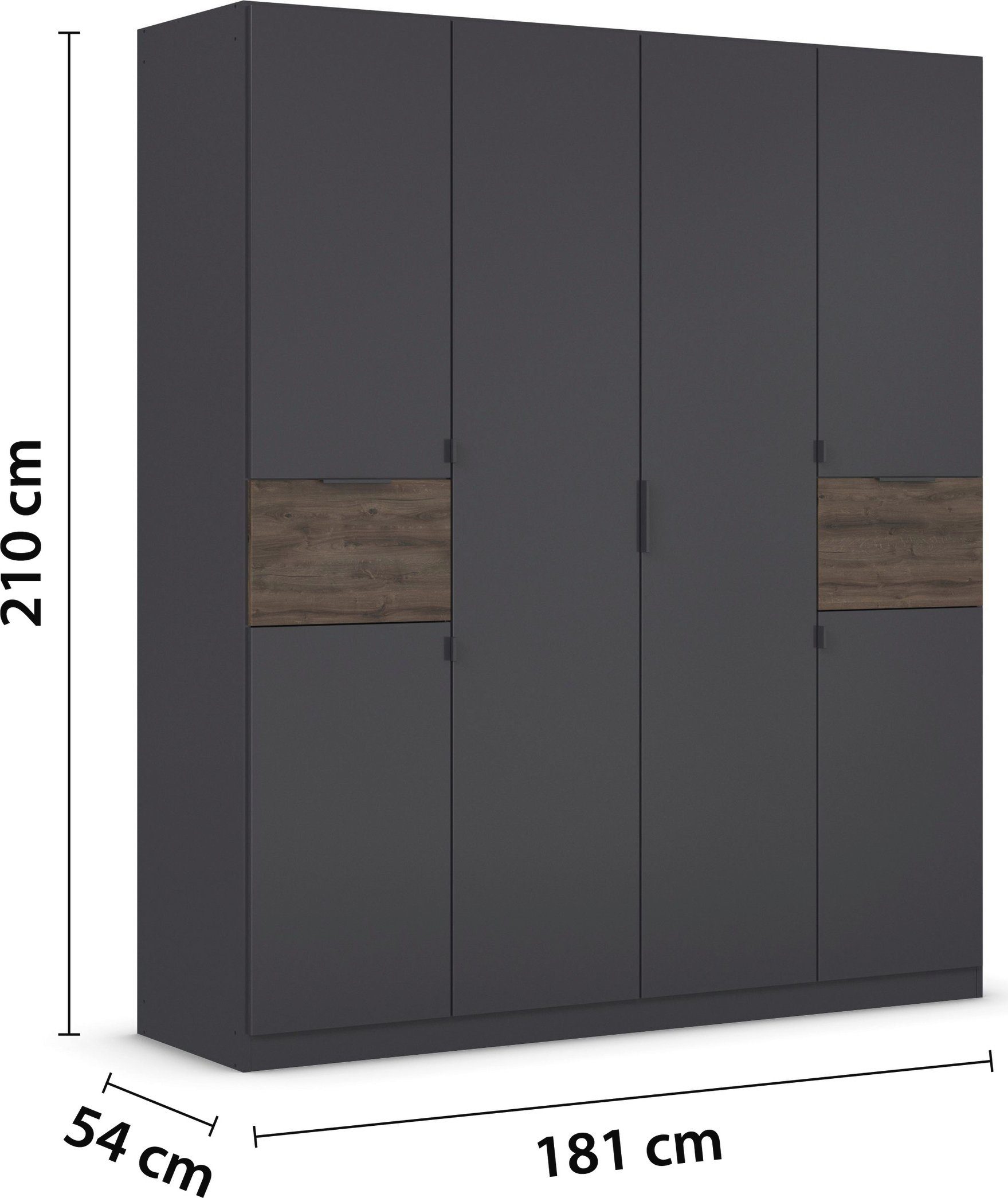 rauch Draaideurkast Kledingkast kast garderobe waskast TICAO met 2 ruime lades, veel opbergruimte made in germany