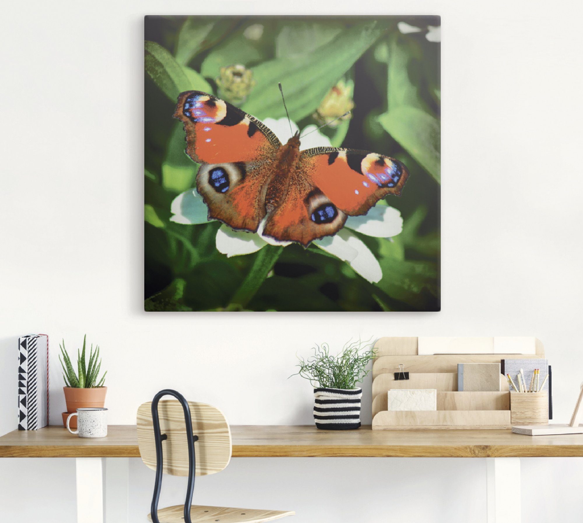 Artland Artprint Dagpauwoog als artprint op linnen, poster in verschillende formaten maten