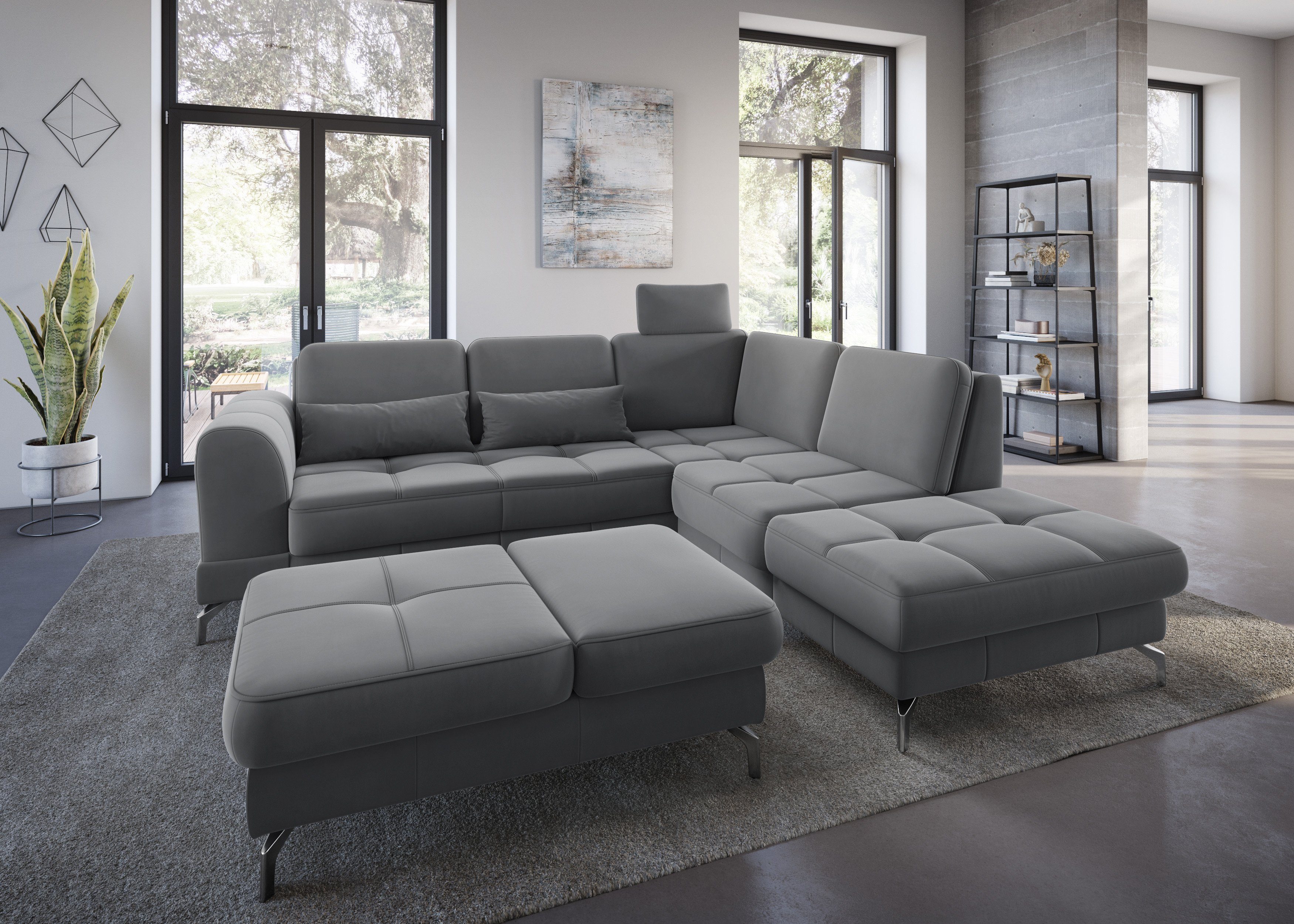 sit&more Hocker Bendigo met inklapfunctie, bodemvrijheid 12 cm, naar keuze in 2 pootkleuren