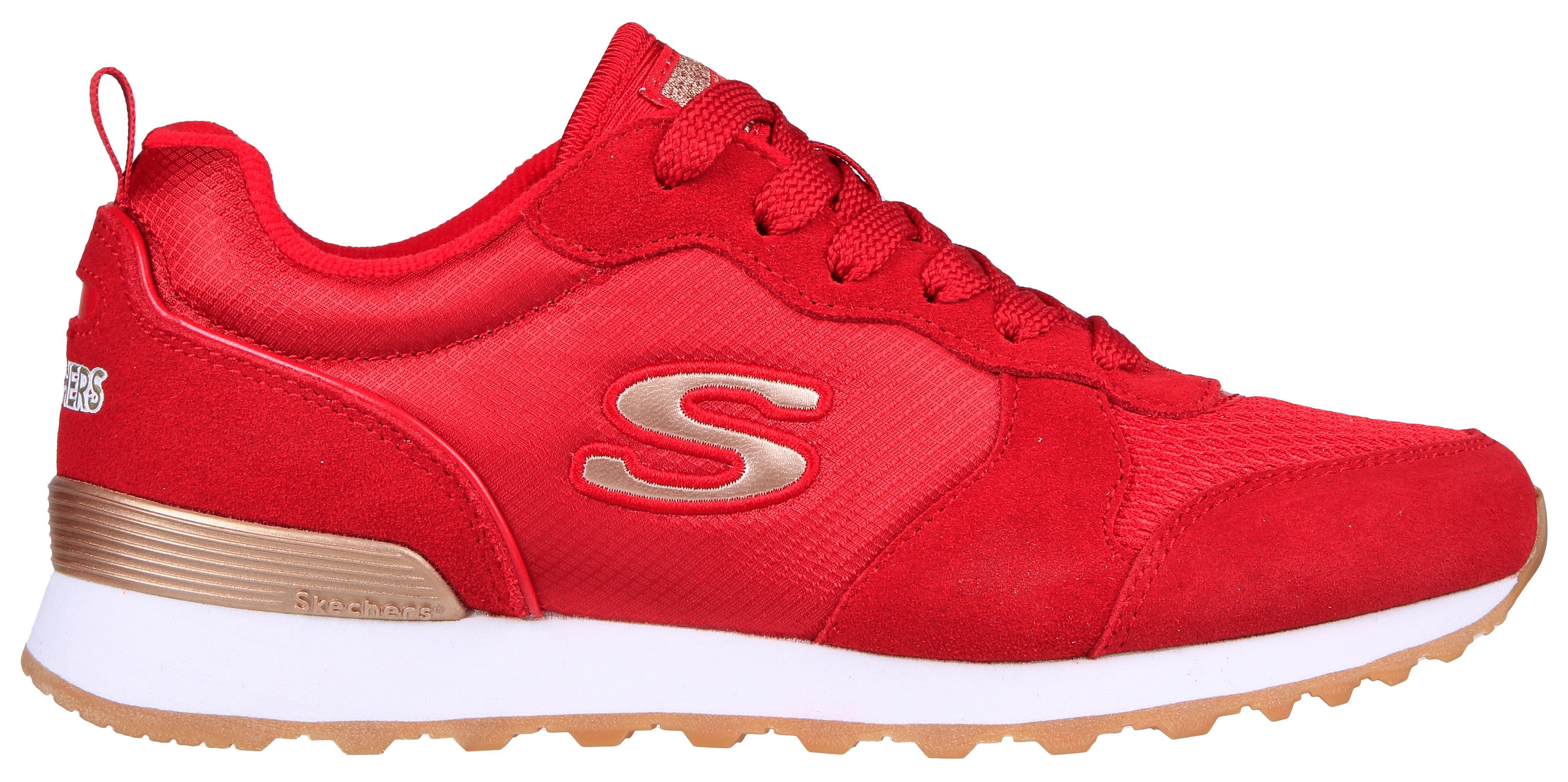 Skechers Sneakers OG 85 - GOLDN GURL Veterschoen, originele retro-jogginschoen met Air-Cooled Memory Foam®