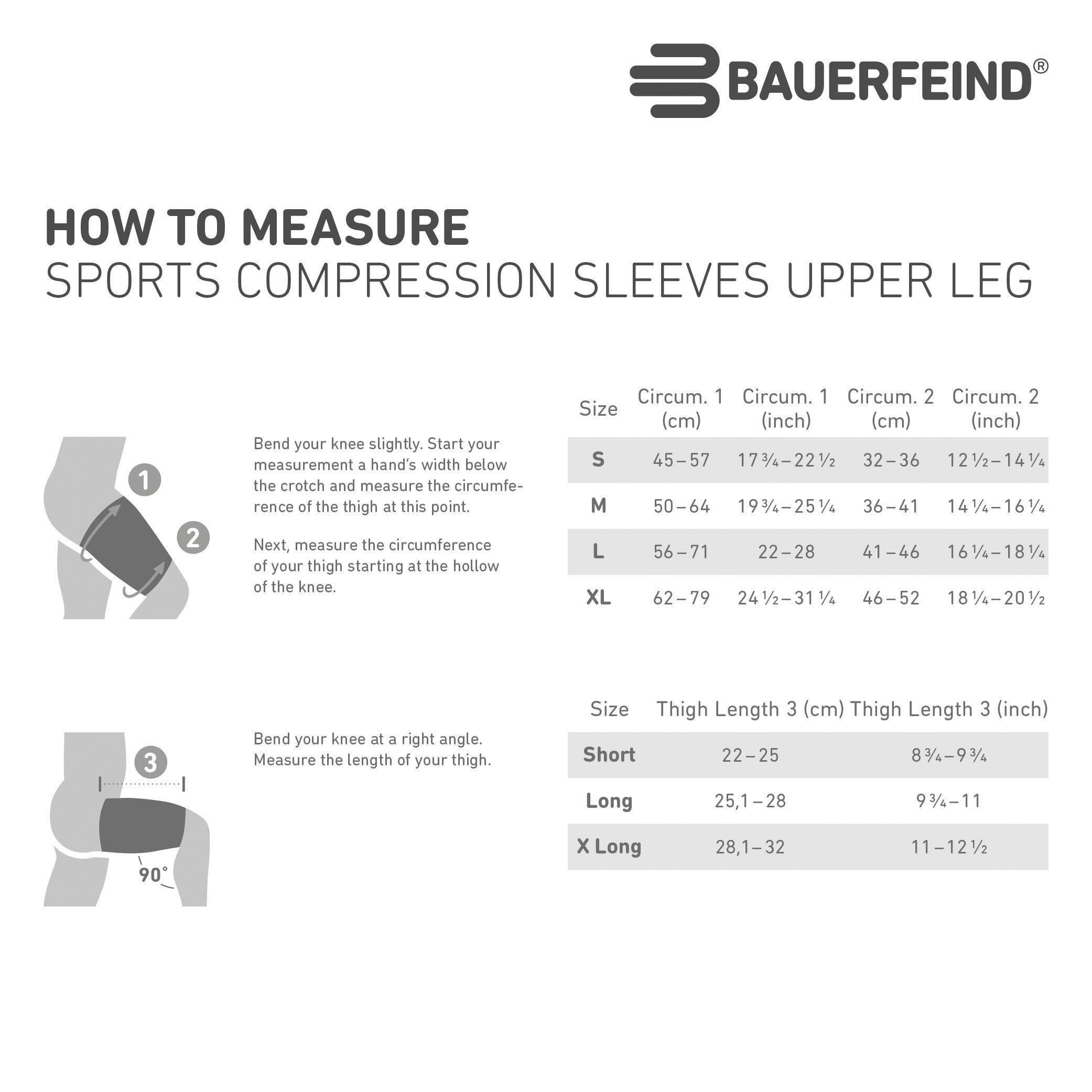 Bauerfeind Bandage Compression Sleeves Upper Leg