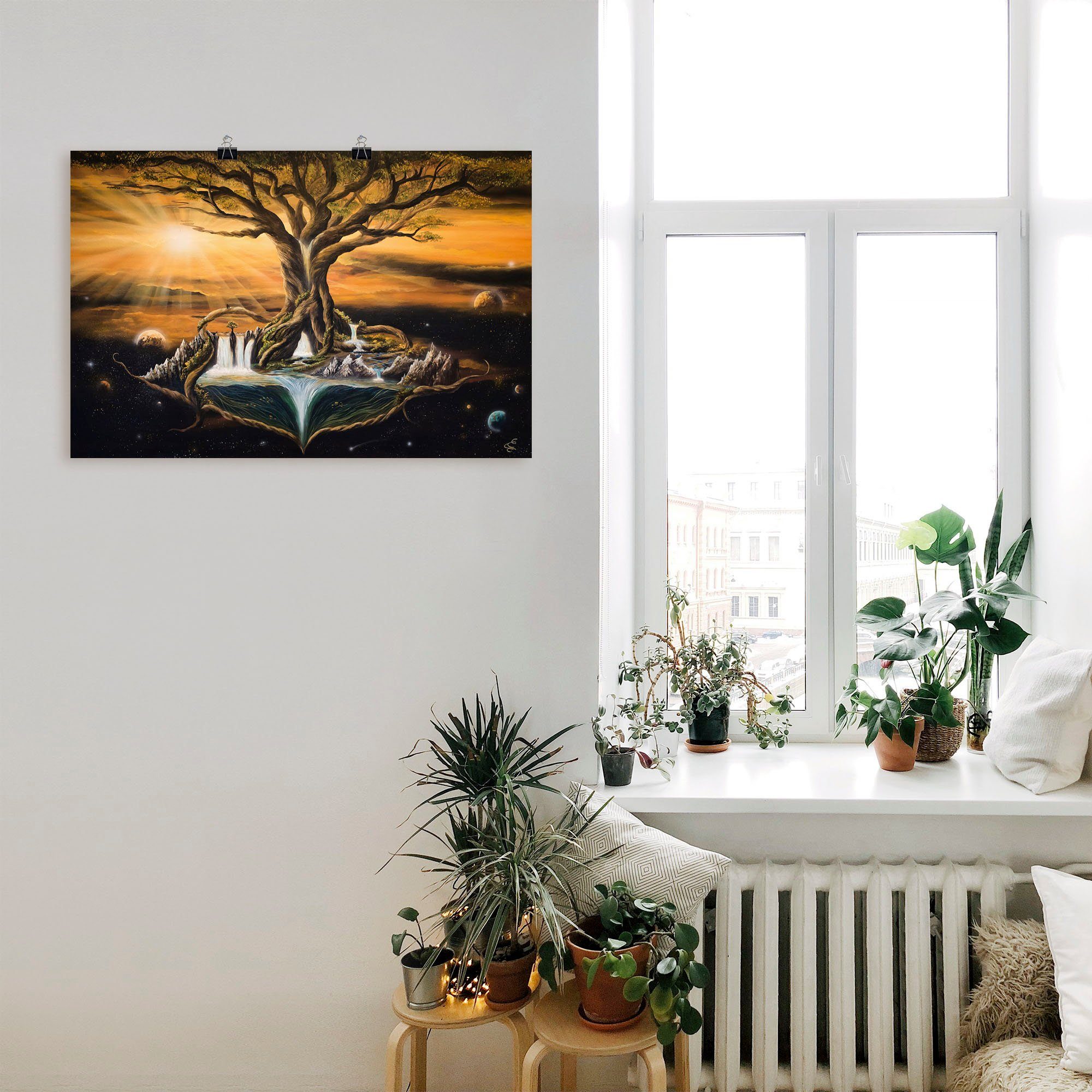 Artland Artprint De droom van de werelden als artprint van aluminium, artprint voor buiten, poster, muursticker in diverse maten formaten