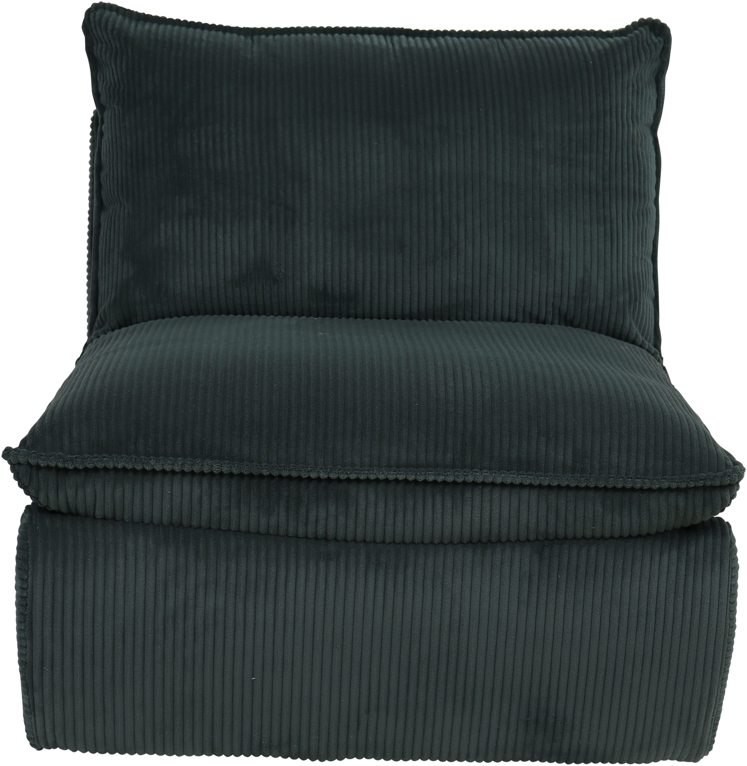 HELA Loungestoel Rhodos Fauteuil, gepolsterd, opgezette kussen, microvezel, breedcord (1 stuk)