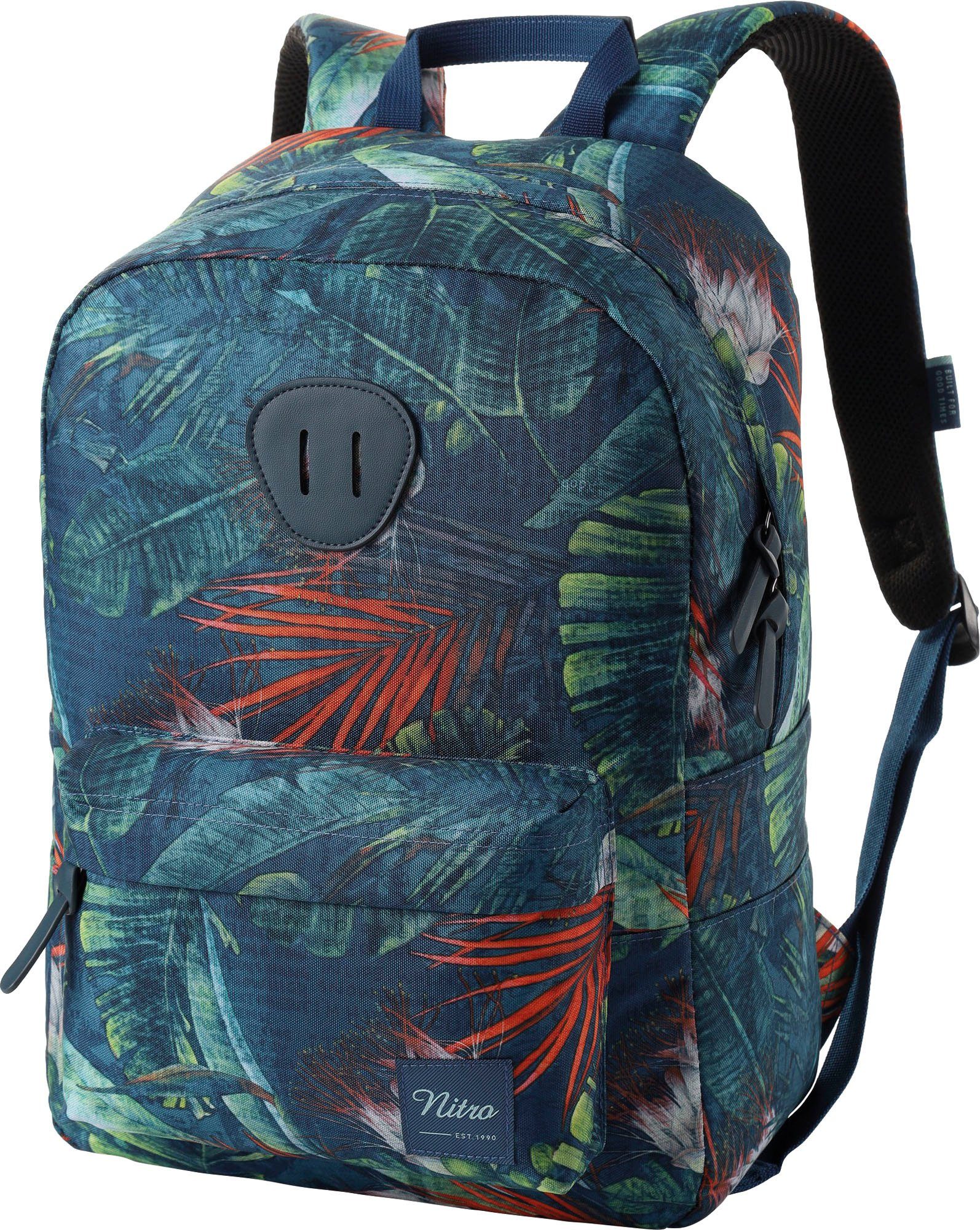 NITRO Vrijetijdsrugzak Urban Classic Daypack met laptopvak, alledaagse rugzak, schoolrugzak