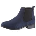 city walk chelsea-boots met brede stretch blauw