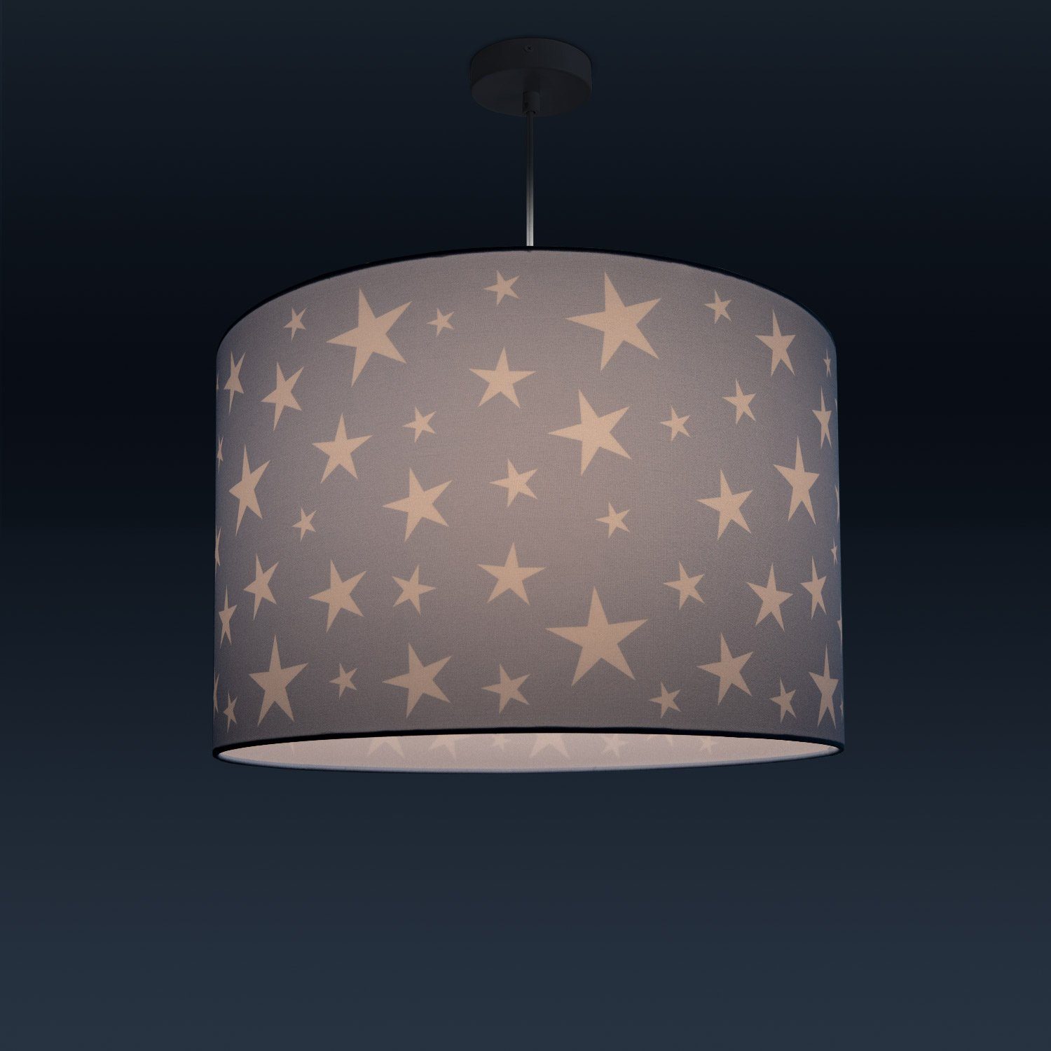 Paco Home Hanglamp Capri 315 Kinderlamp plafondlamp LED kinderkamer lamp sterrenhemel-motief E27