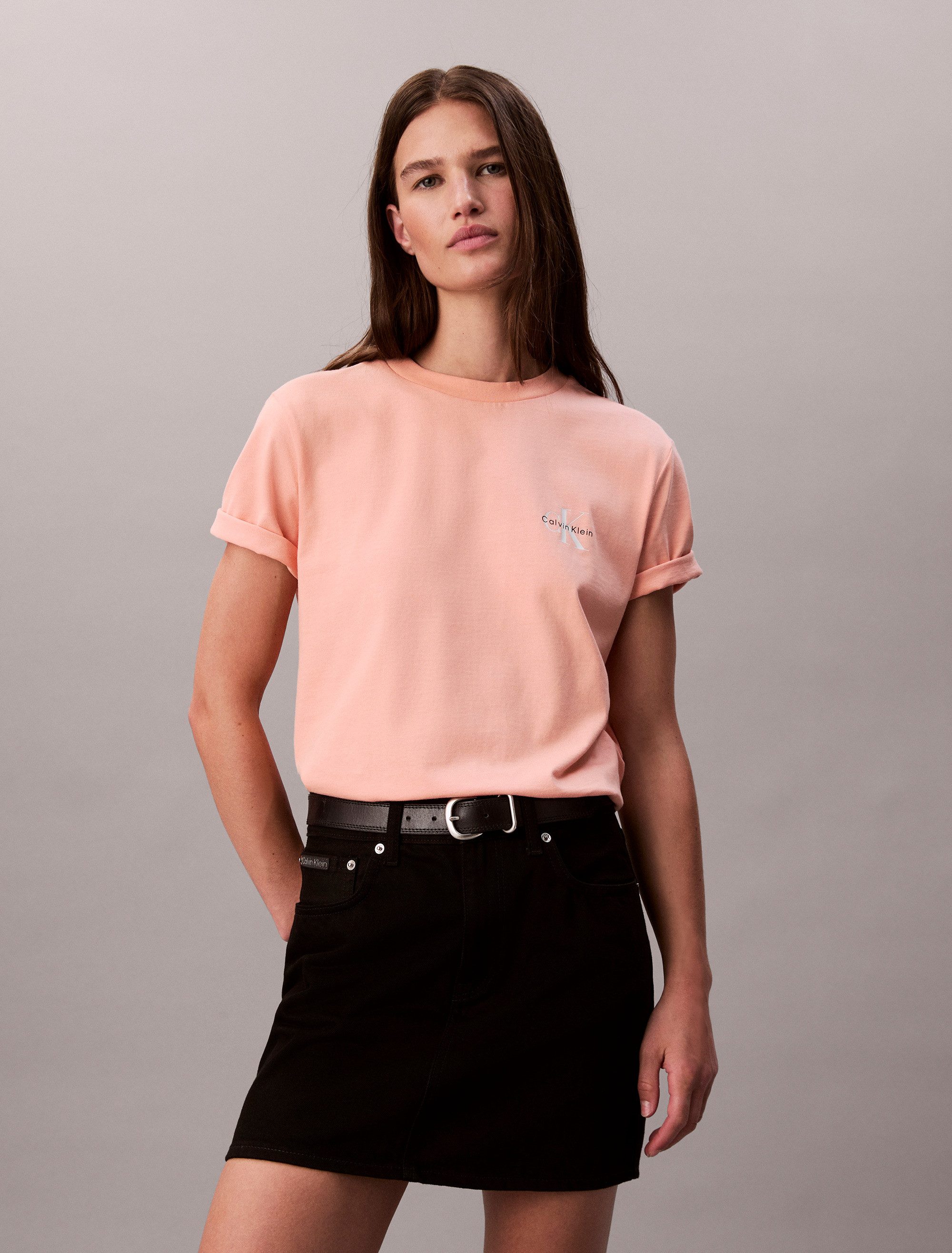 Calvin Klein T-shirt A- Logo CN 2 Pack Tee (Set van 2)
