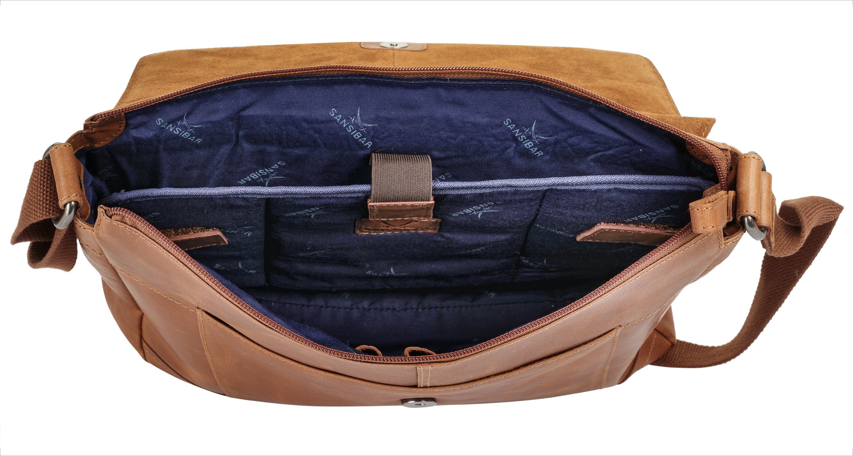 Sansibar Messenger Bag echt leder