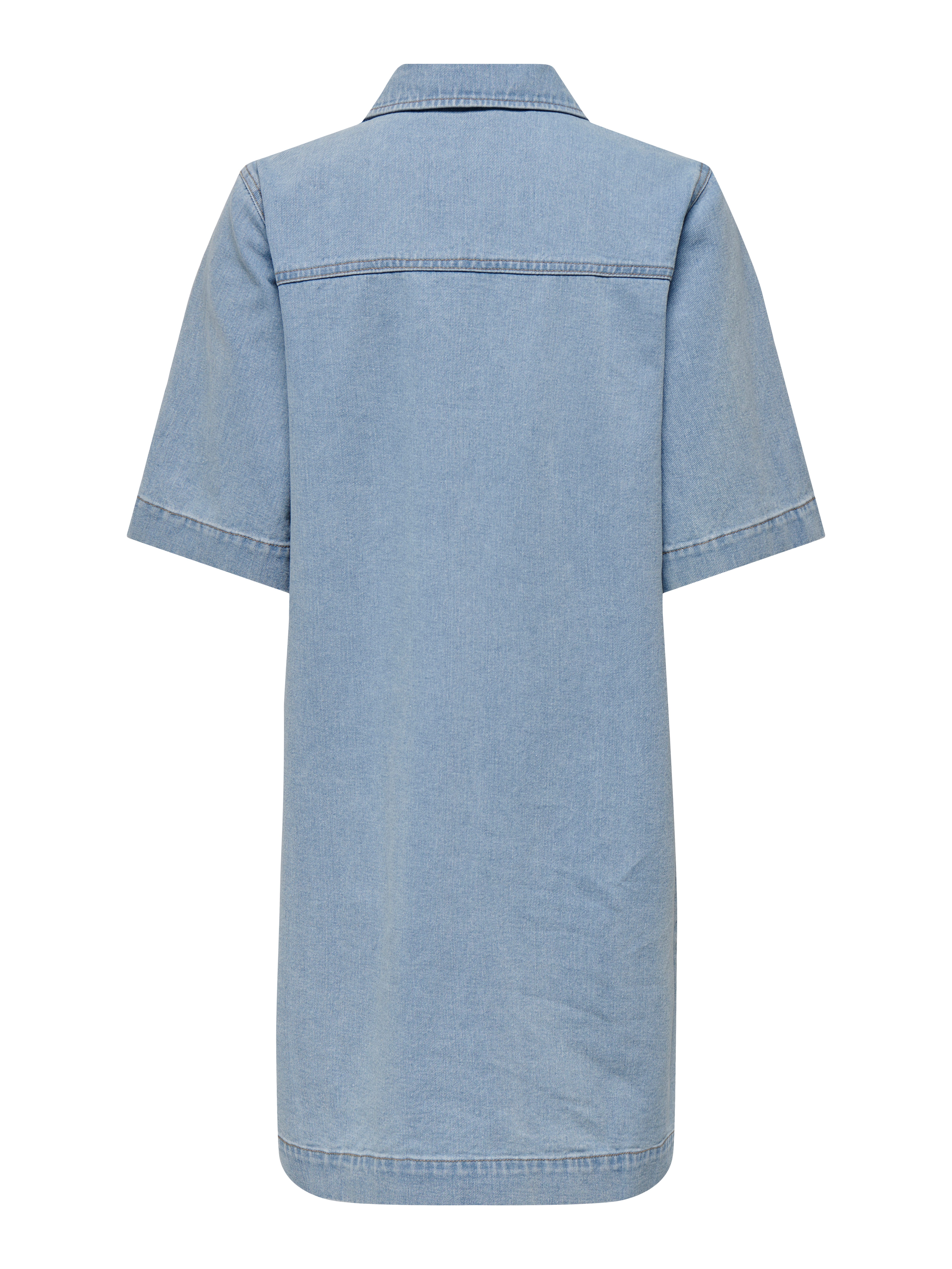 Only Jeans jurk ONLBELLE S/S BUTTON DRESS DNM GUA NOOS