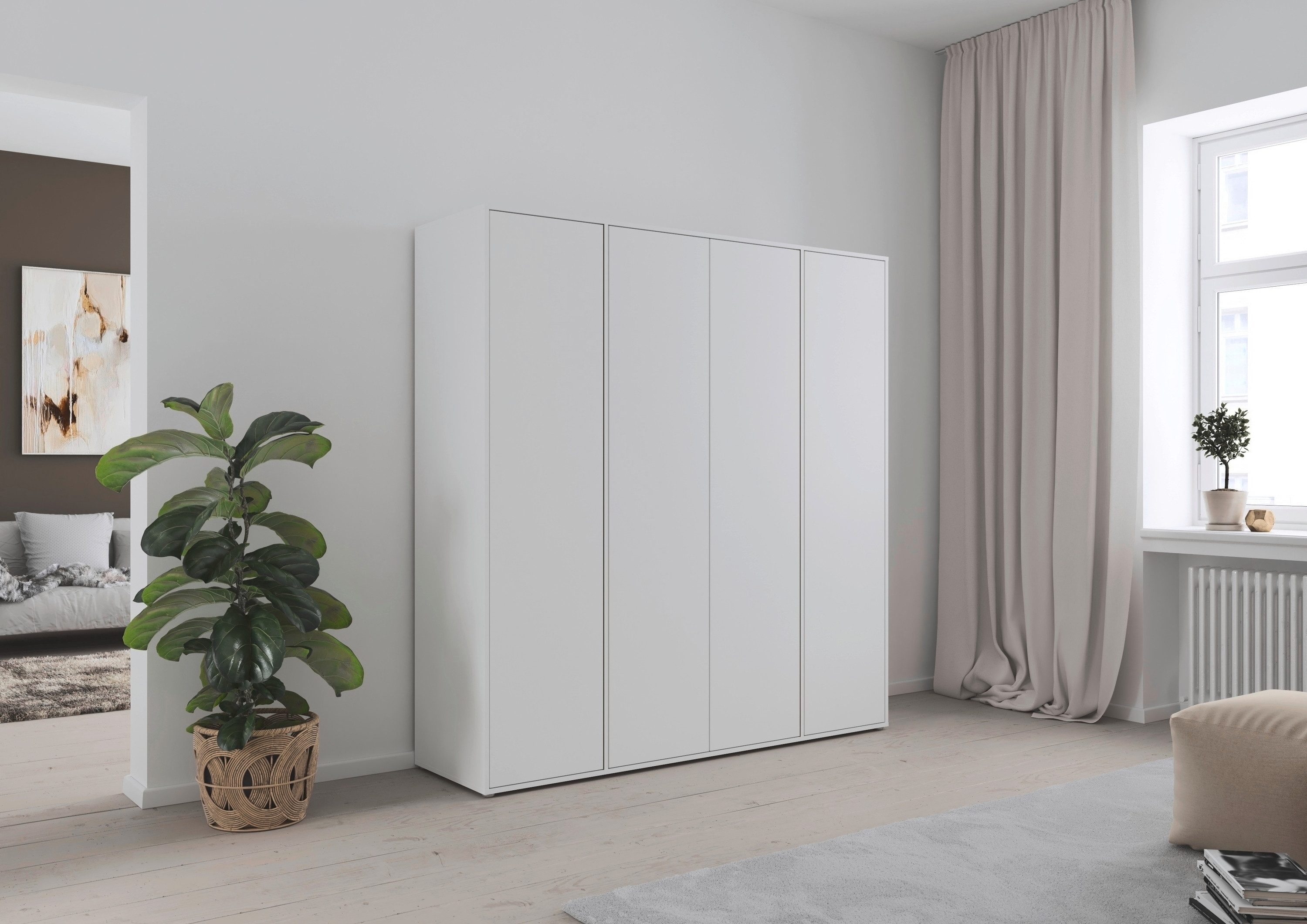 rauch Draaideurkast Kledingkast Kast Garderobe Wasmand NABILA veel Opbergruimte in 2 breedtes met push-to-open functie bestseller made in germany
