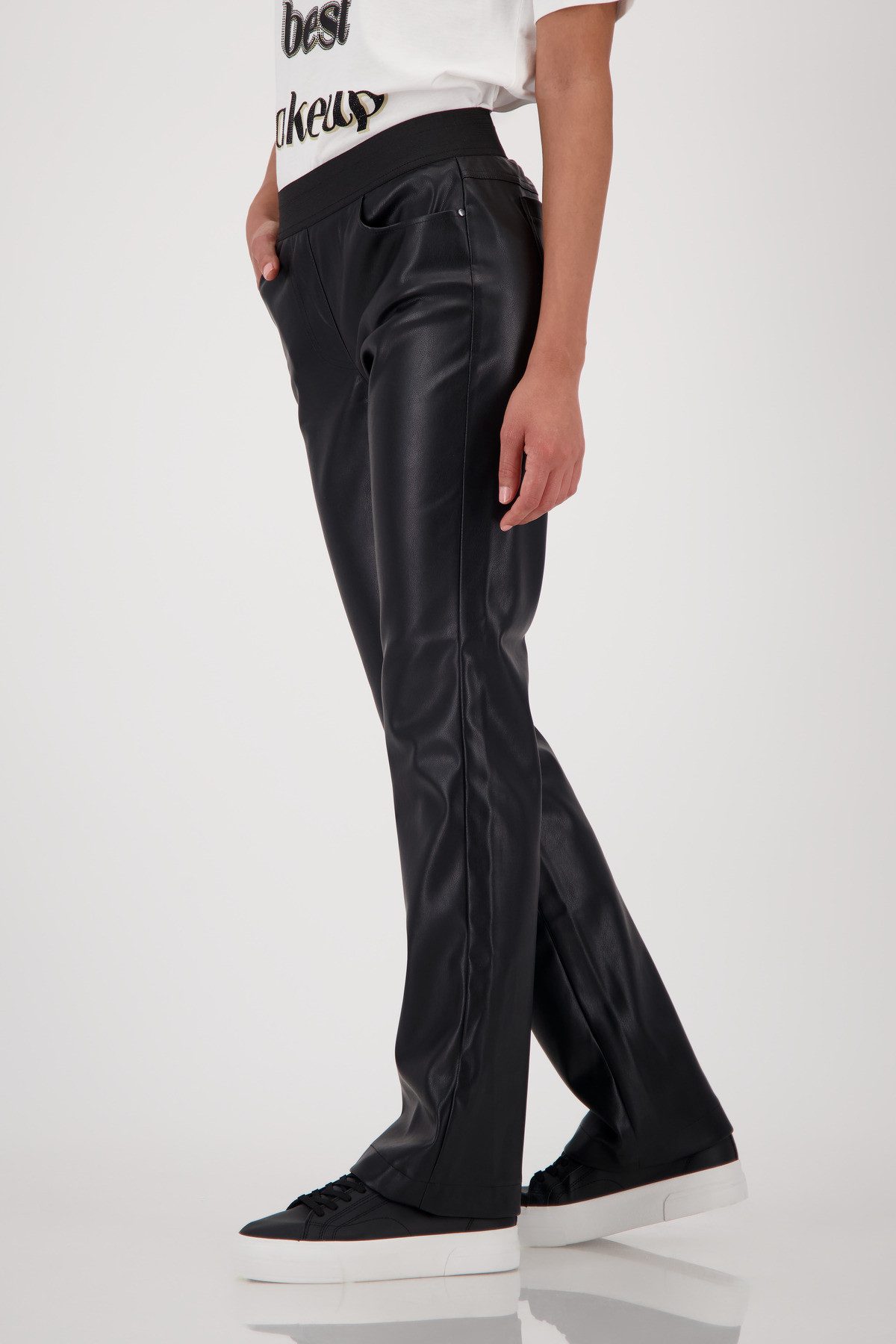 Monari Imitatieleren broek
