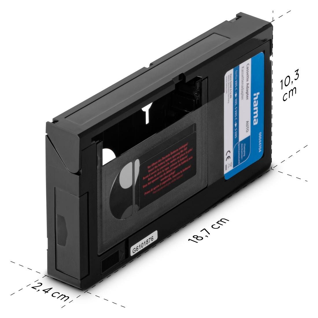 Hama Videocassette Cassette-adapter voor VHS-C/VHS "auto"