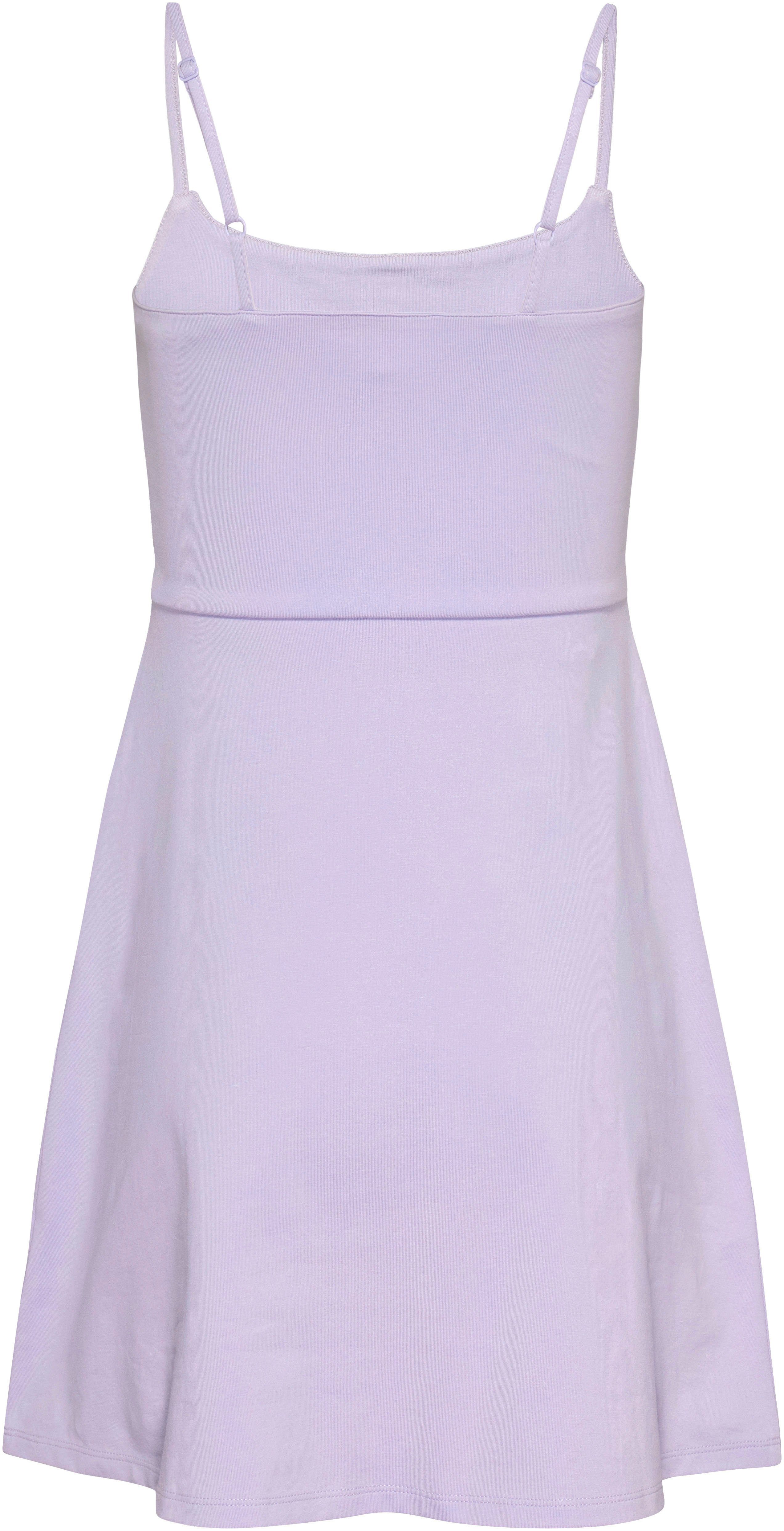 TOMMY JEANS Jurk met spaghettibandjes TJW ESSENTIAL STRAP FLARE DRESS met verstelbare spaghettibandjes