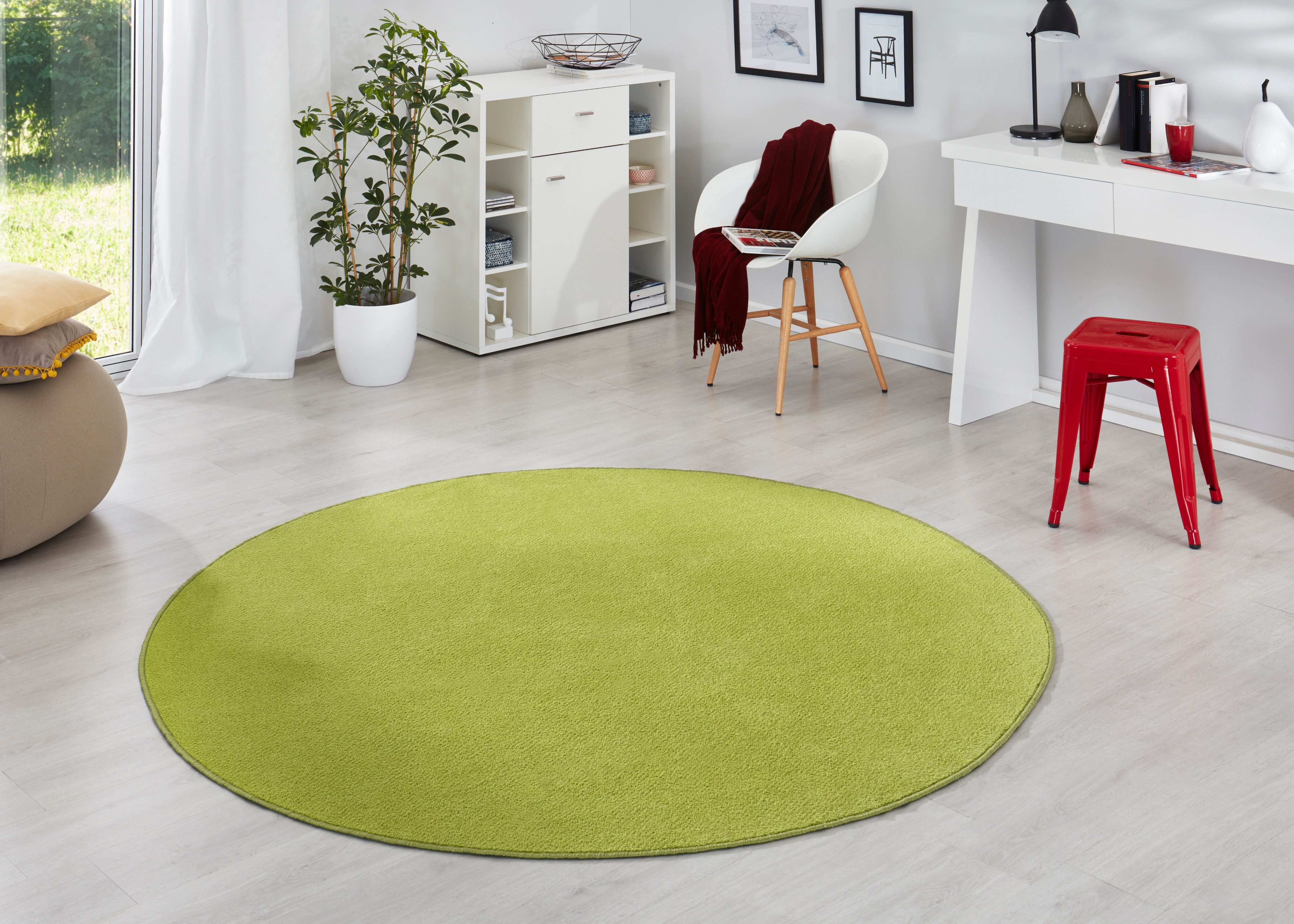 HANSE Home Vloerkleed Fancy Korte pool, zacht, uni, woonkamer, slaapkamer, eetkamer