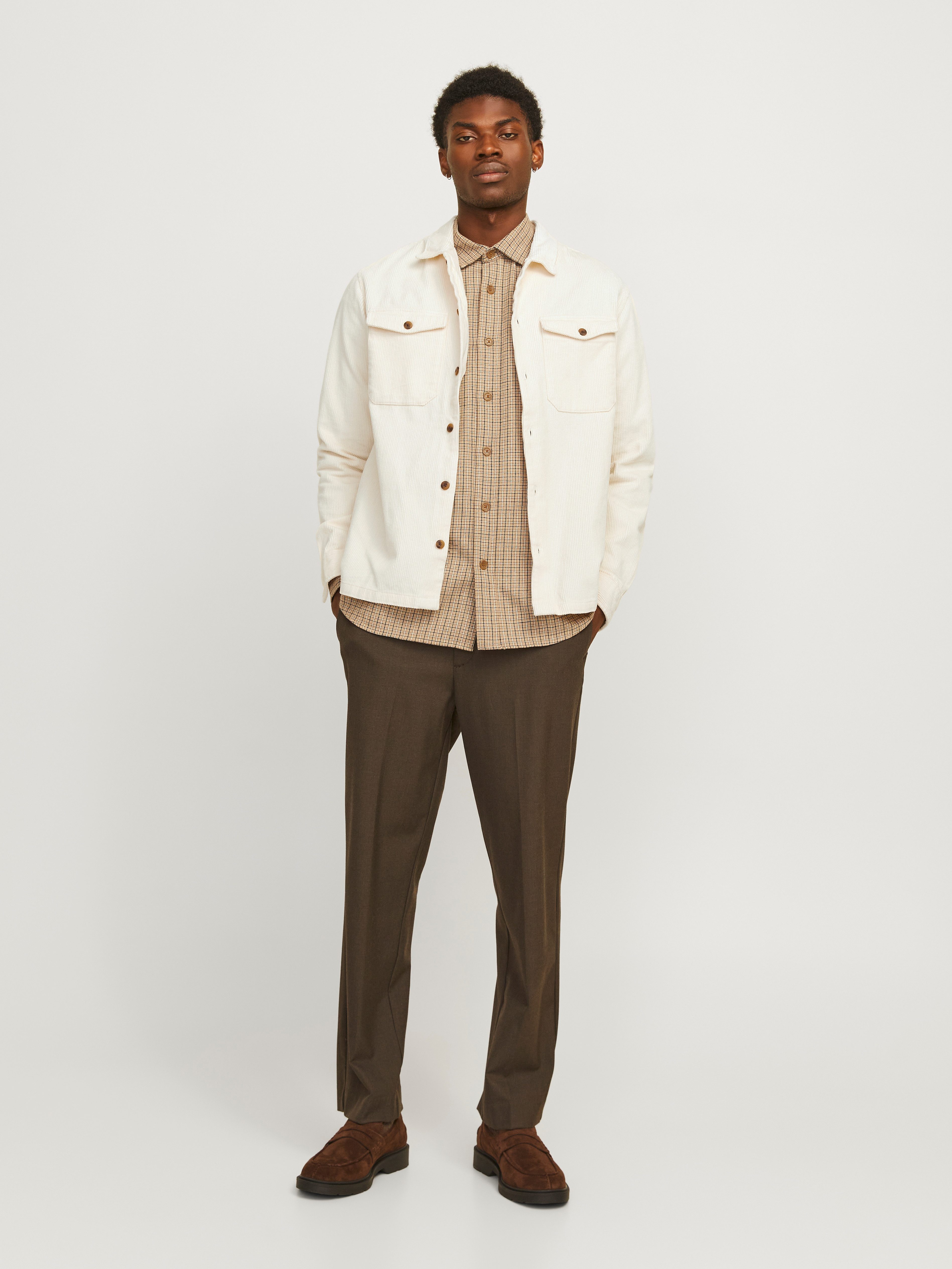 Jack & Jones Overhemd met lange mouwen JJEEDDIE CORDUROY OVERSHIRT LS SN