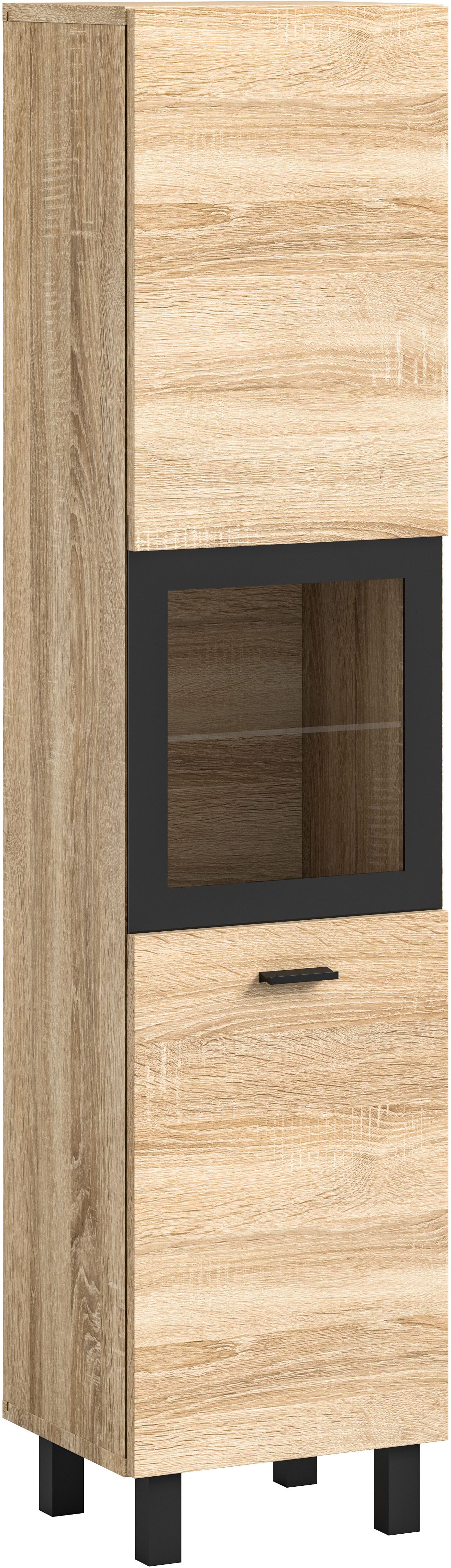 welltime Hoge kast Tampa, hoogte 125cm, hangend of staand te monteren Badkamerkast, hangkast badkamer, badkamer, badkamermeubels