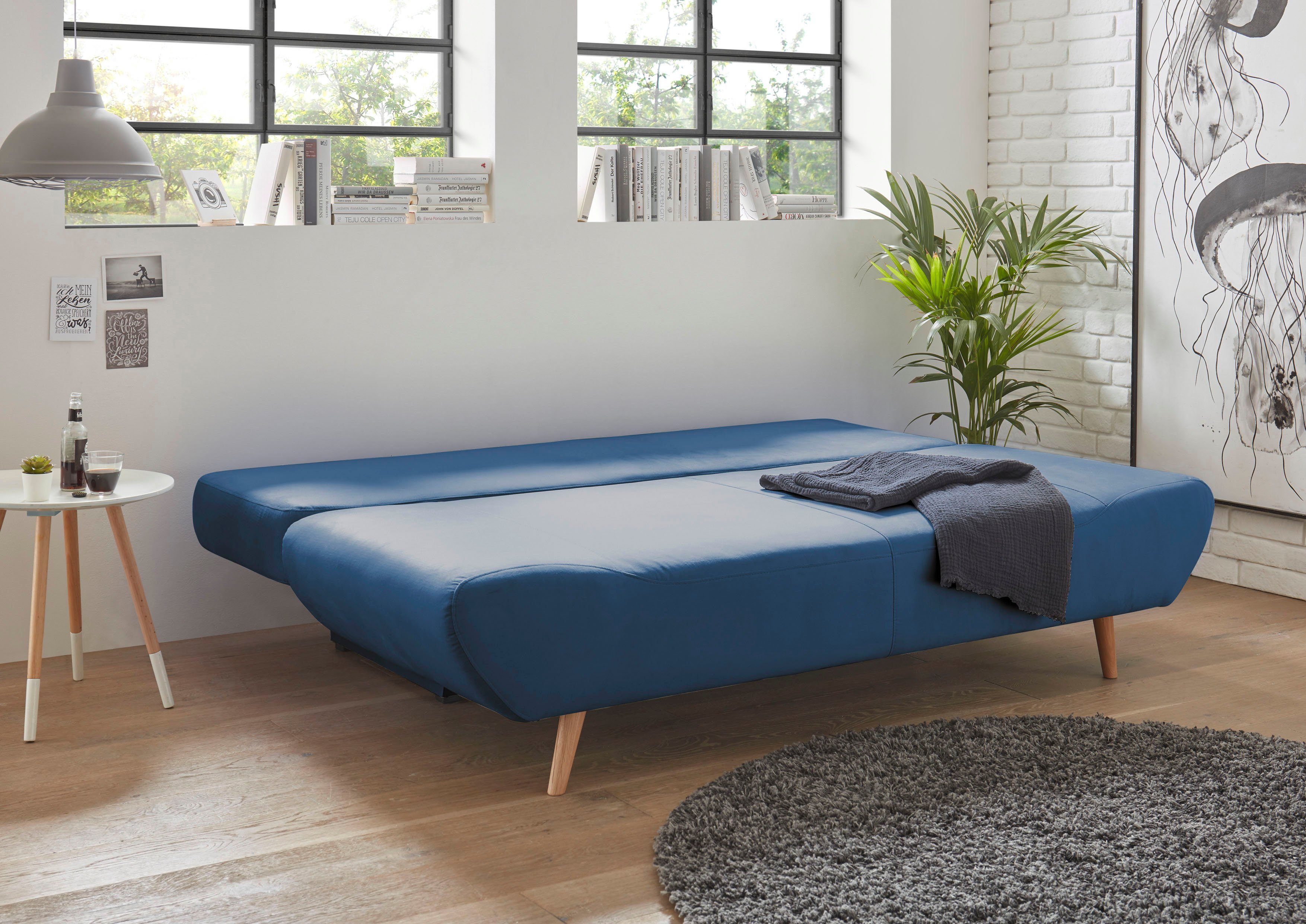 andas Slaapbank Segmon simpel in een comfortabel te bed veranderen, inclusief bedkist