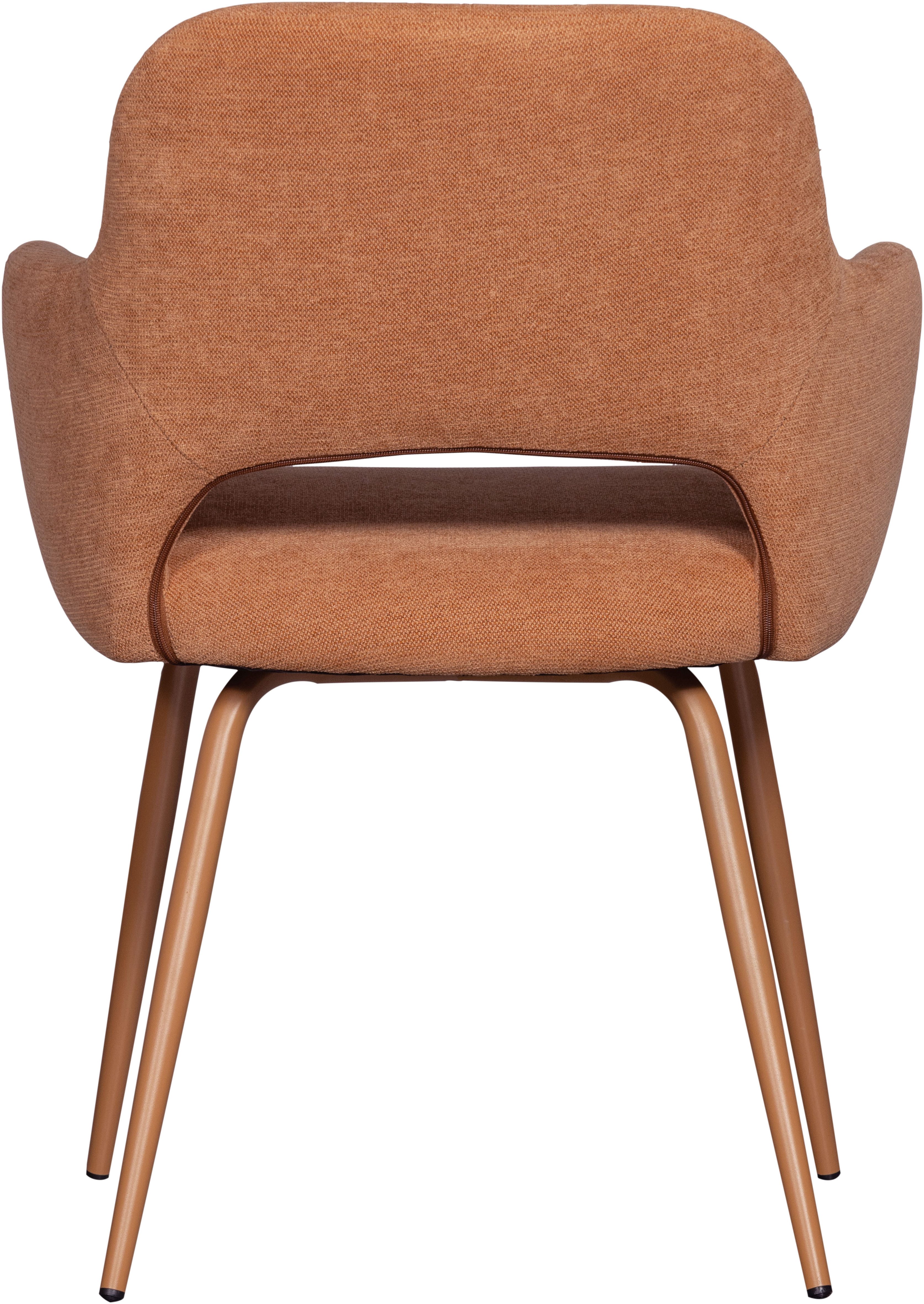 WOOOD Eetkamerstoel Jenny gepolsterd, 4-poots onderstel, h 80 cm x b 58 cm (set, 2 stuks)