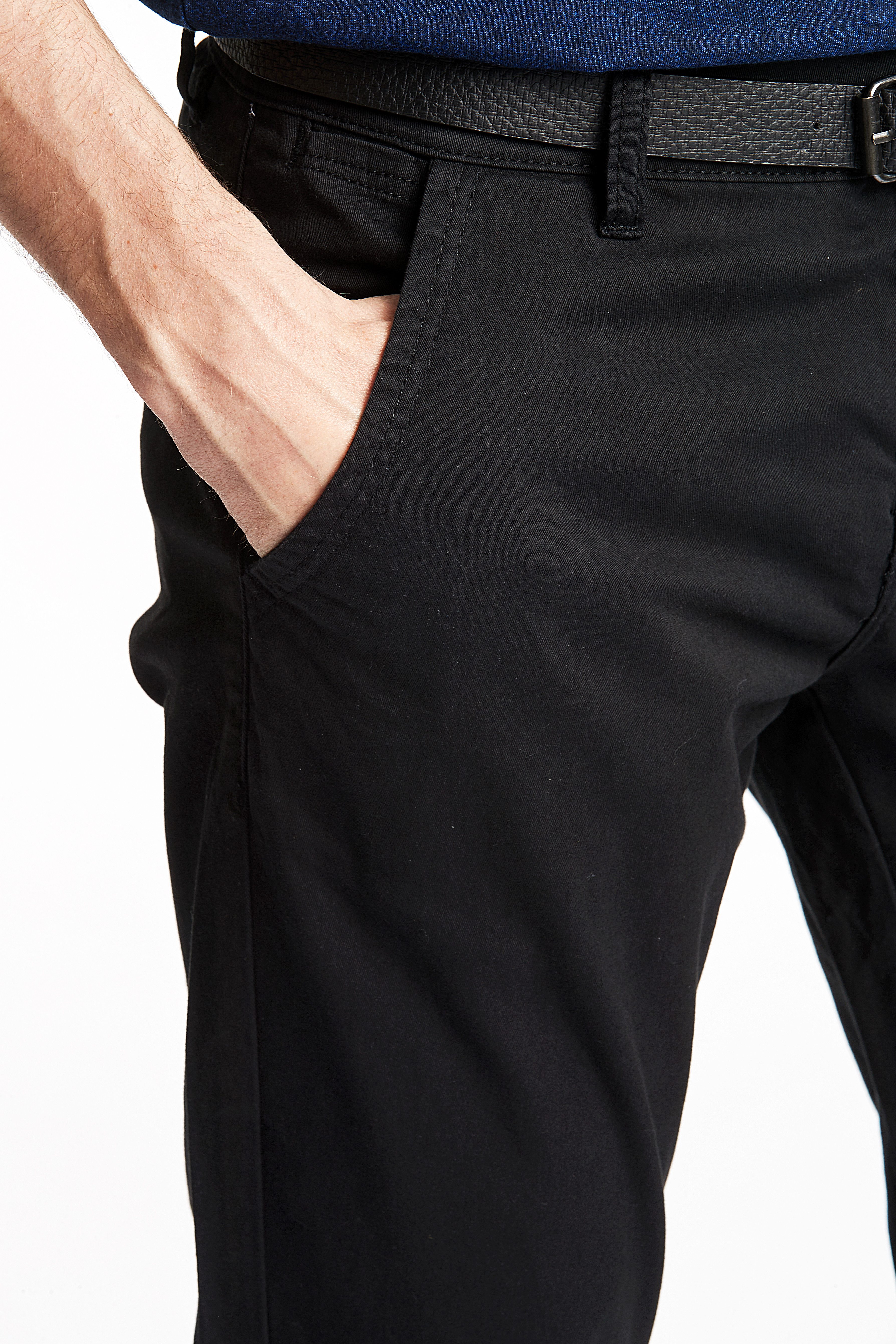 LINDBERGH Chino met riem en stretch (2-delig)
