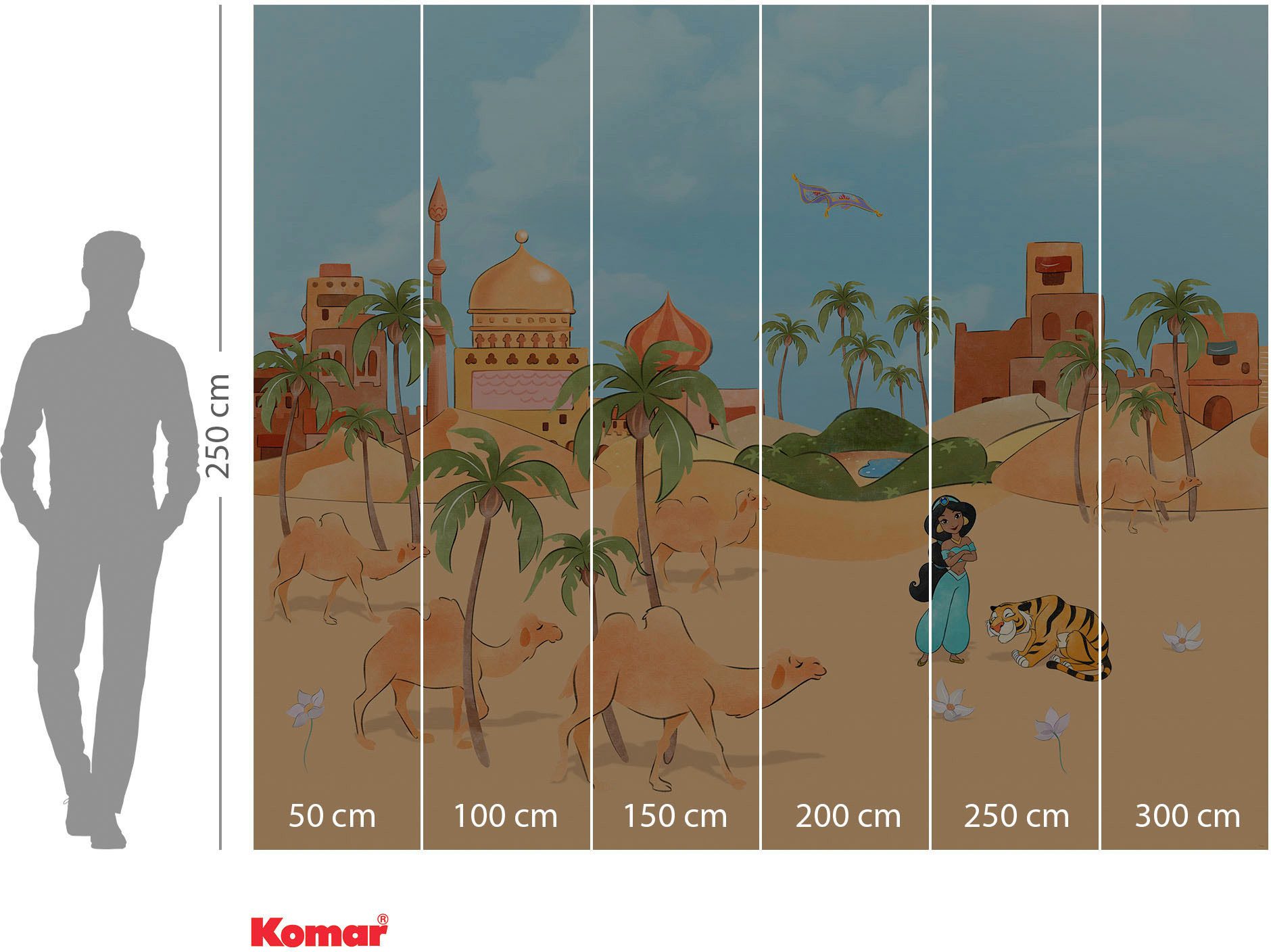 Komar Fotobehang Digitale print vlies - Make a wish Jasmin - Afmeting 300 x 250 cm (1 stuk)