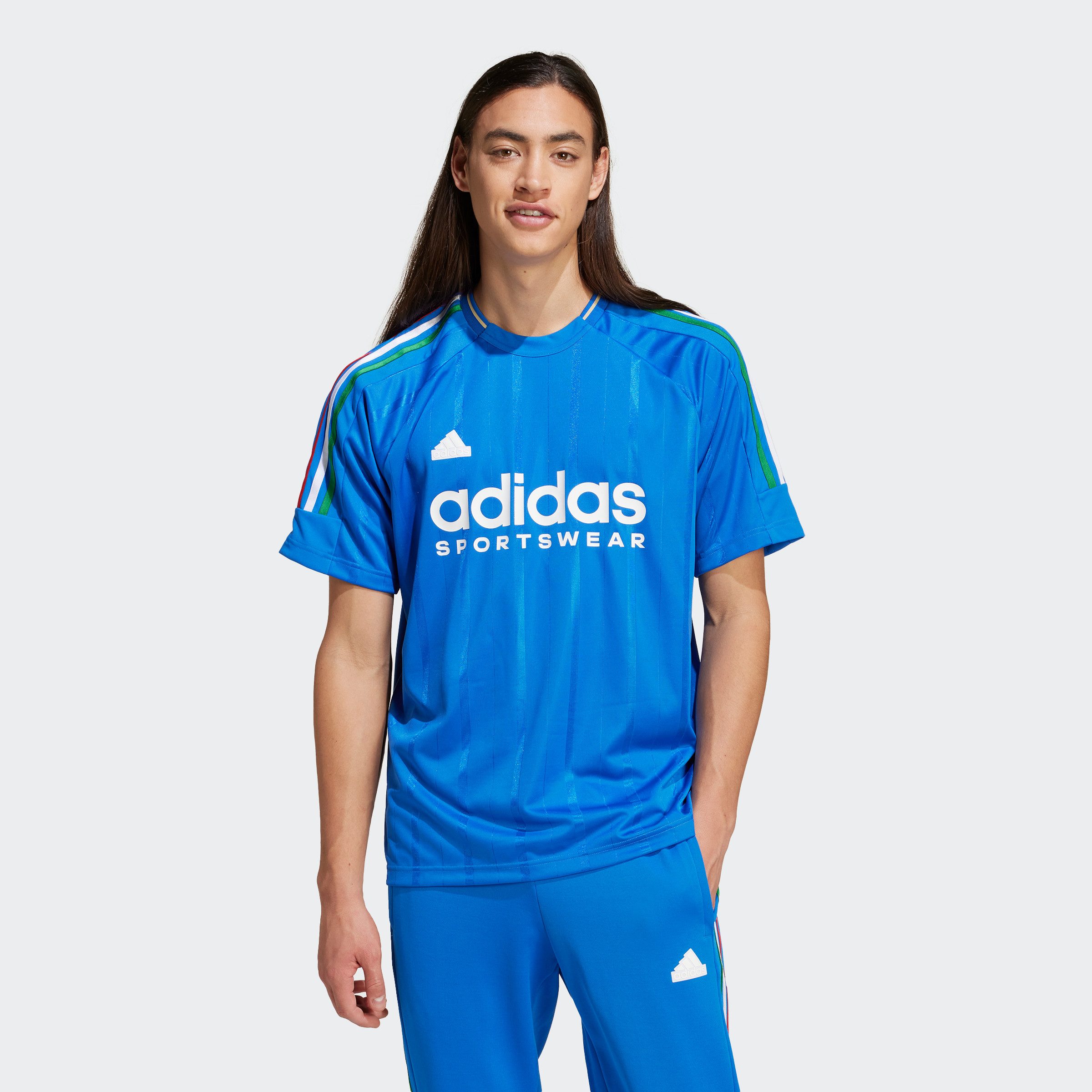 Adidas Originals House of Tiro Nations Pack T-Shirt men Jersey's blauw Maat S Kleding