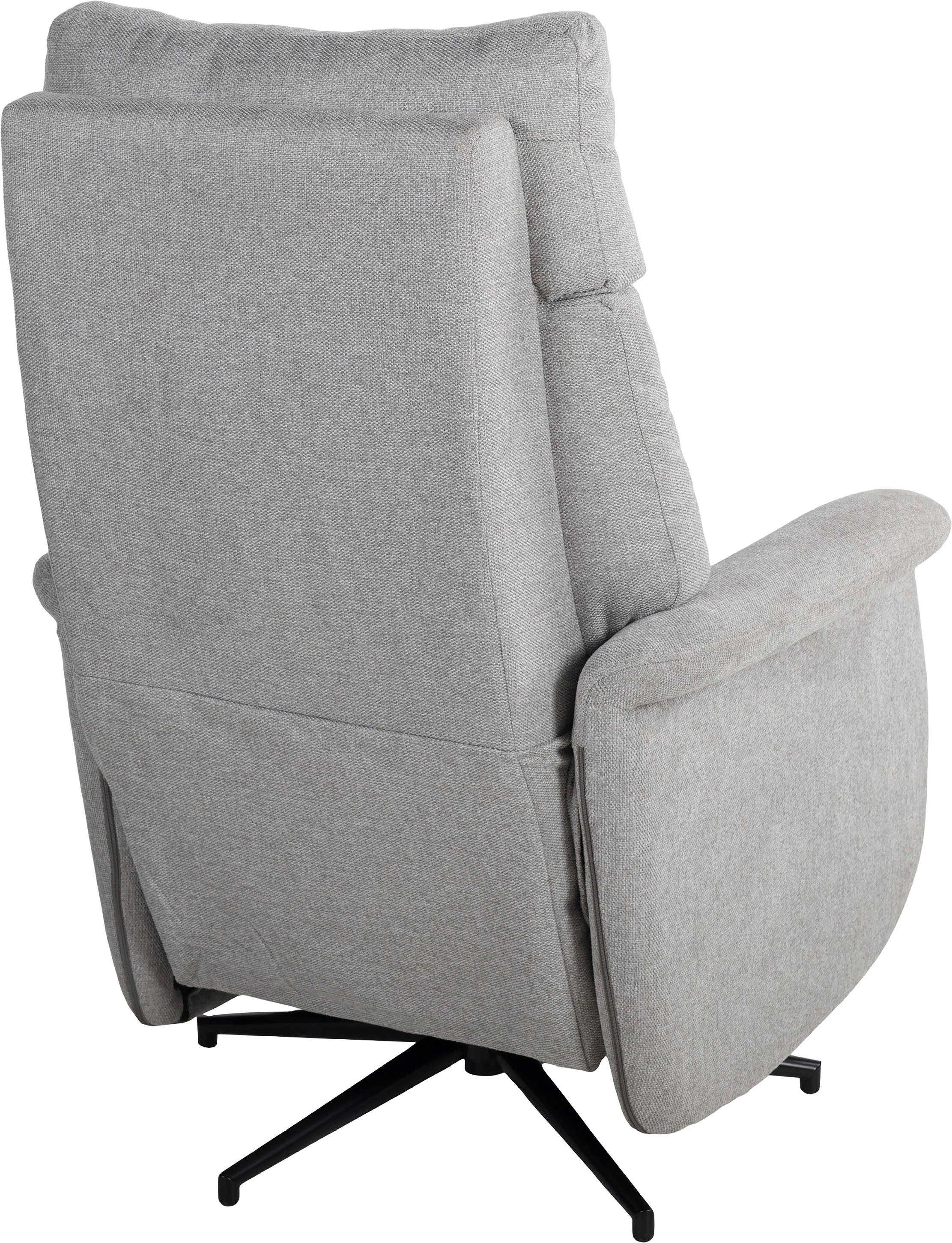Duo Collection Relaxfauteuil Peralta geïntegreerde voetensteun, staal golfondersteuning, 115 kg, 360° draaibaar (1 stuk)