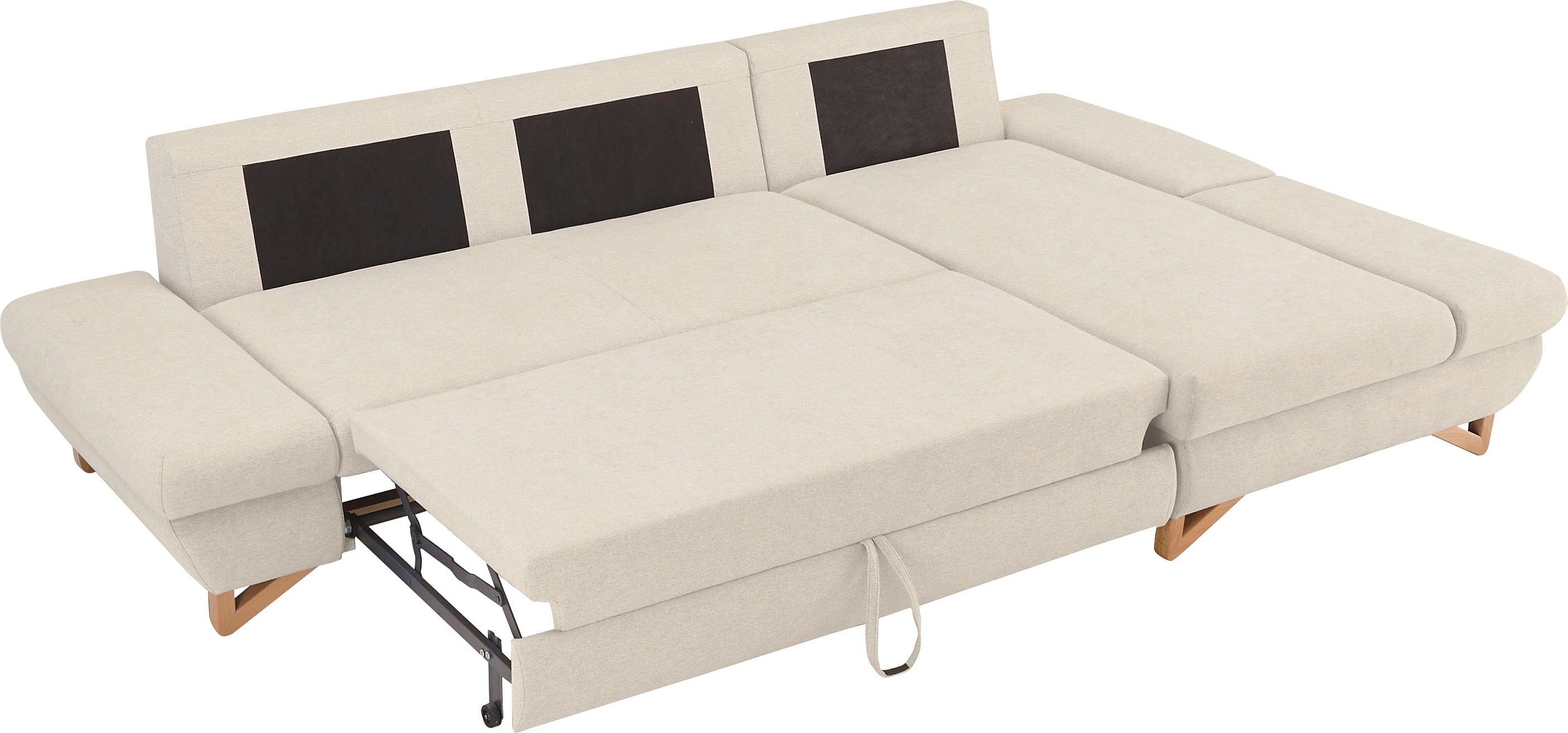 INOSIGN Slaapbank City/Giron comfortabele slaapbank (ligoppervlak 245 x 138 cm) en bedlade