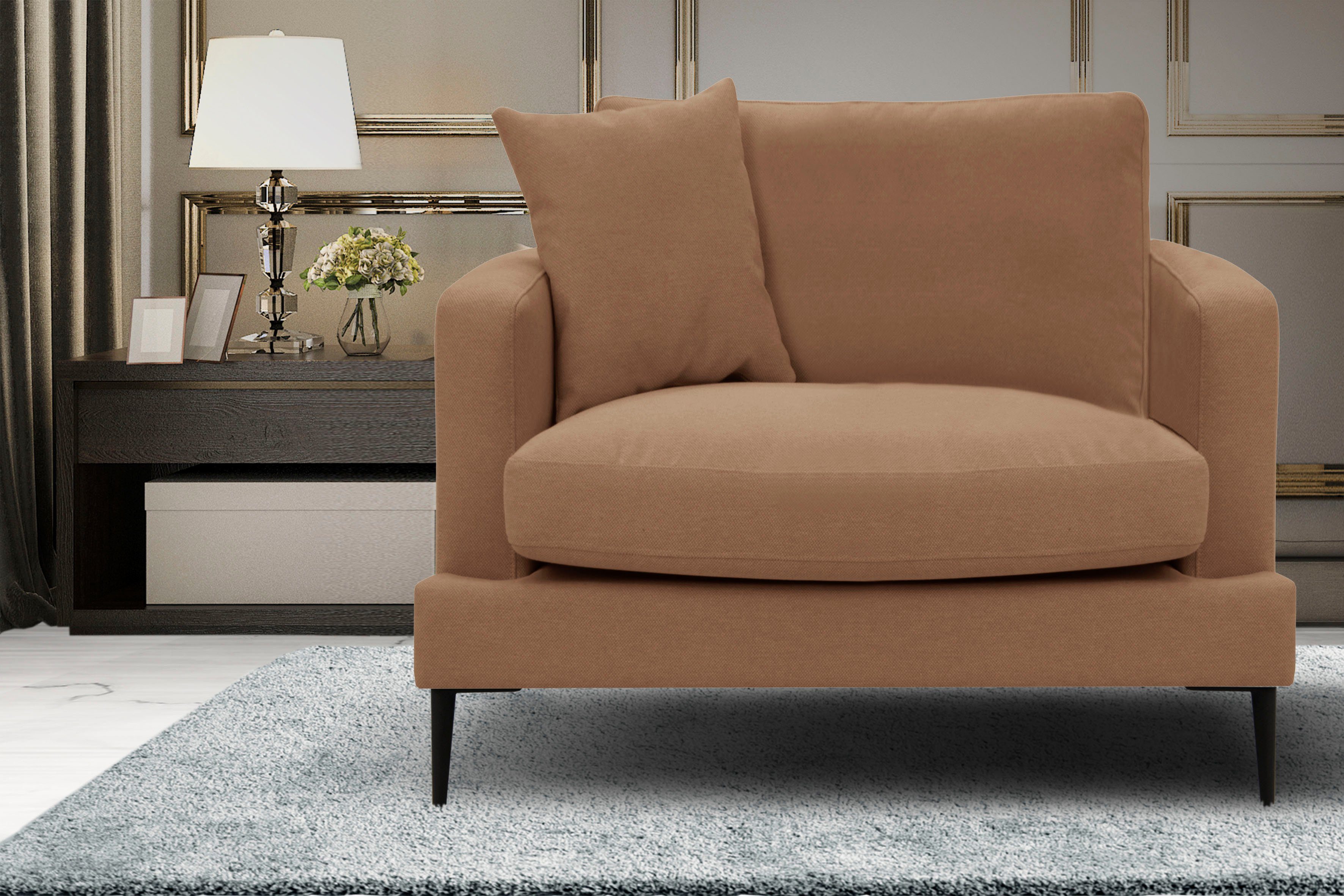 Leonique Fauteuil Cozy loungesstoel, designstoel, afmetingen B/D/H: 91/97/80 cm