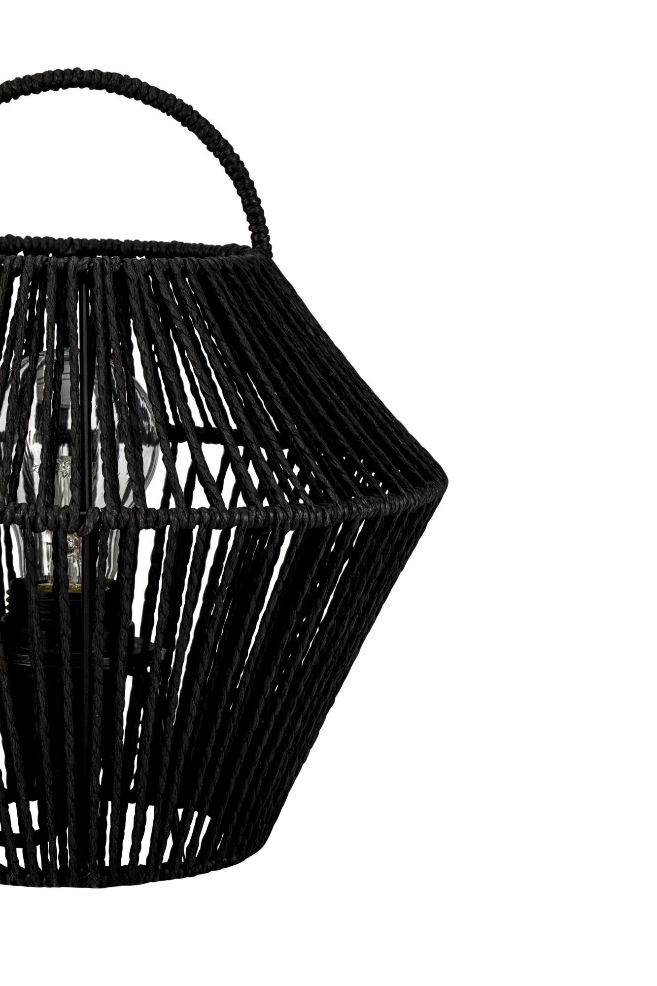 Pauleen Tafellamp Boho Shine max20W zwart 230V metaal/rattan
