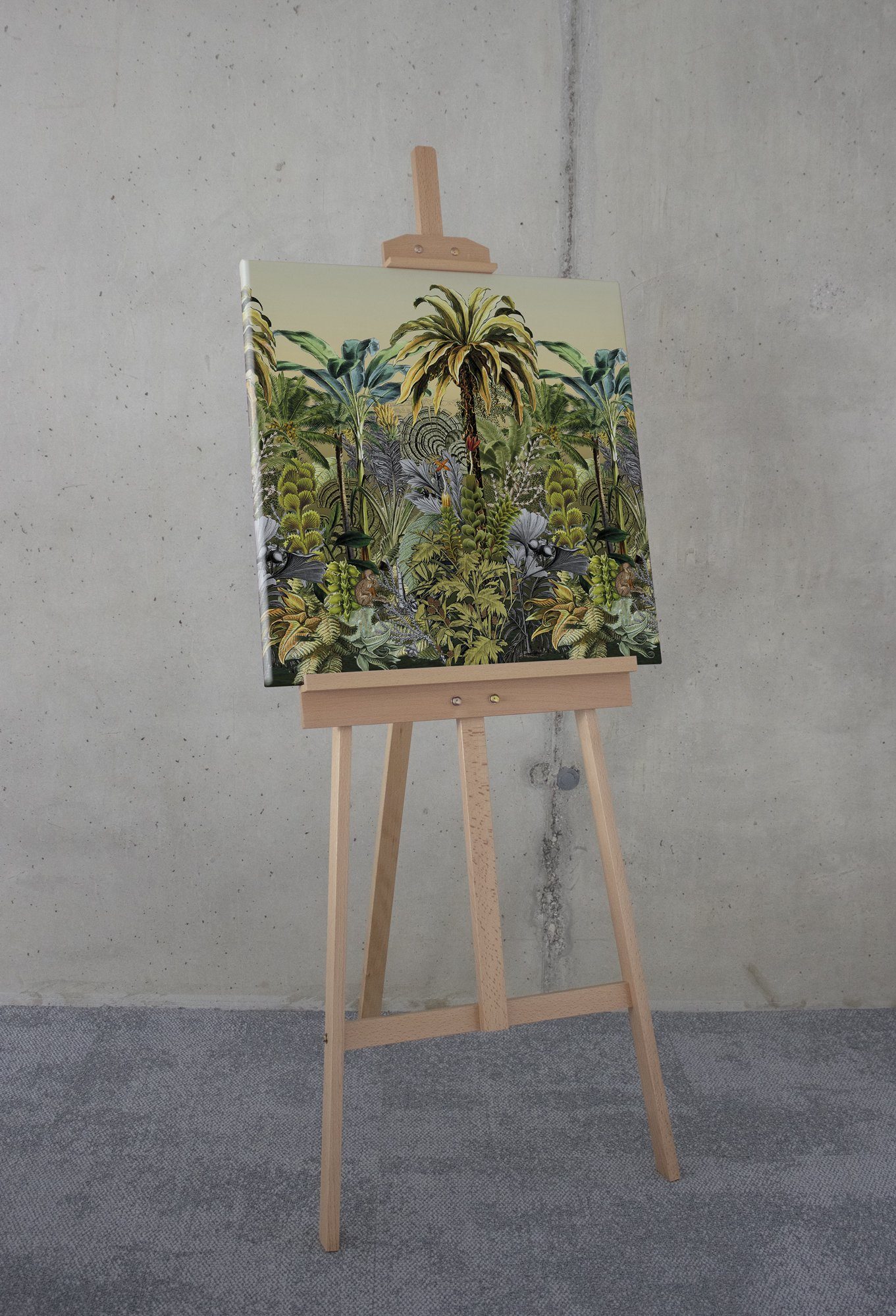 Komar Artprint op linnen Tropical Heat - Afmeting 60 x 60 cm (1 stuk)