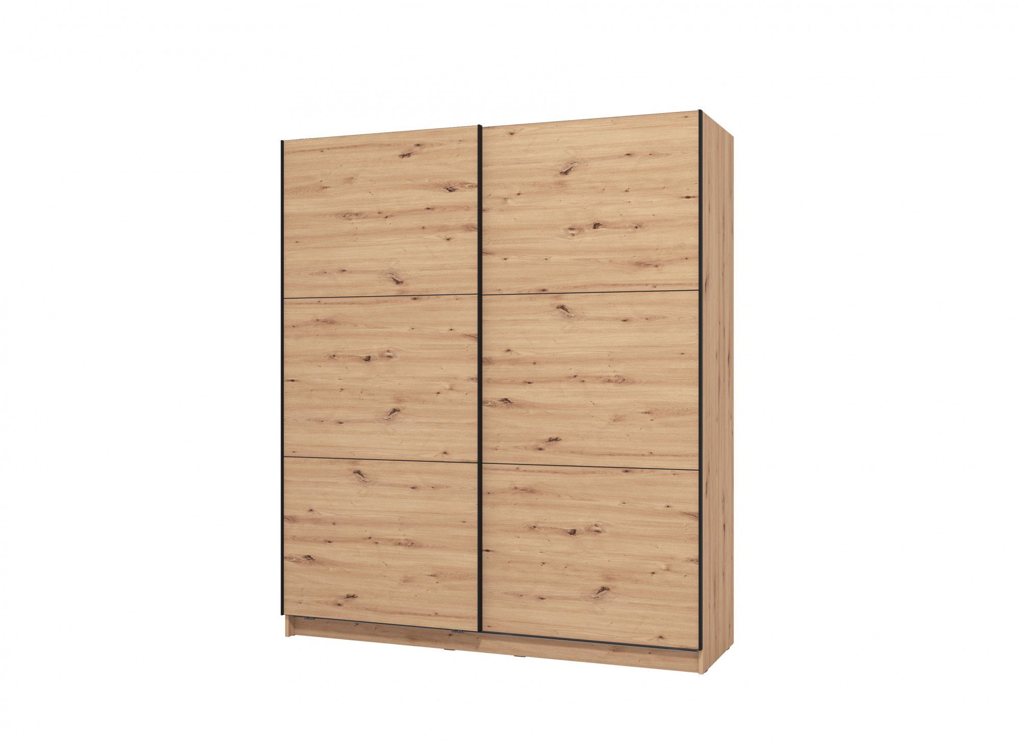INOSIGN Zweefdeurkast Sierra klassieke kledingkast linnenkast 179 of 217 cm breed met volledige binnenindeling, fsc®-gecertificeerd houtmateriaal
