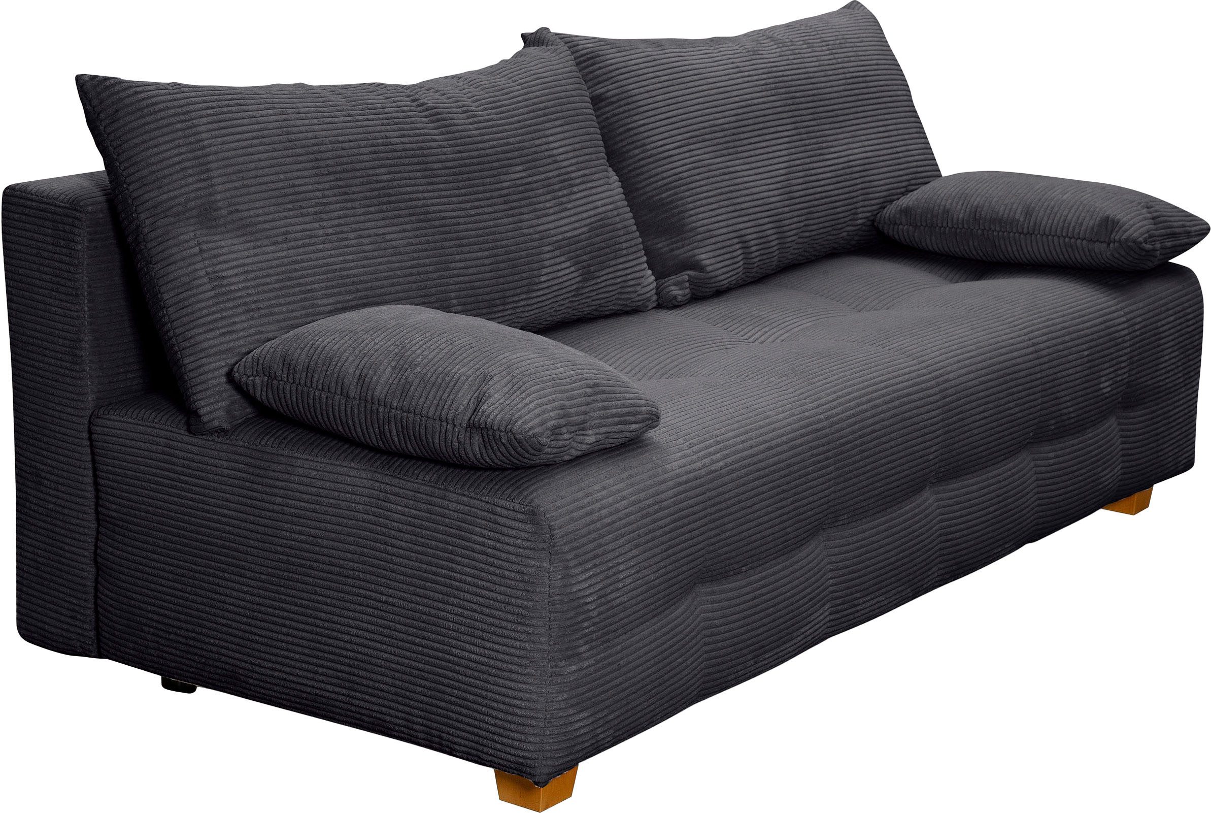 COLLECTION AB Slaapbank Bella Slaapbank, bedlade, bonellvering, rugkussen, armleuningkussen