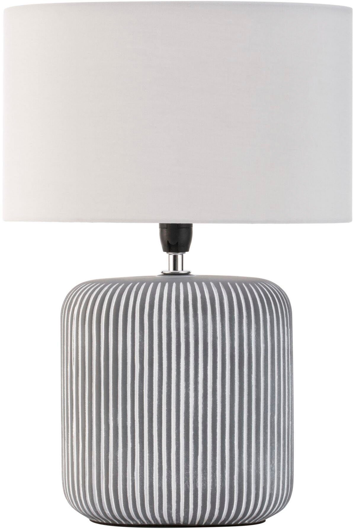 Pauleen Tafellamp Pure Shine max20W grijs/wit 230V stof/keramiek (1 stuk)