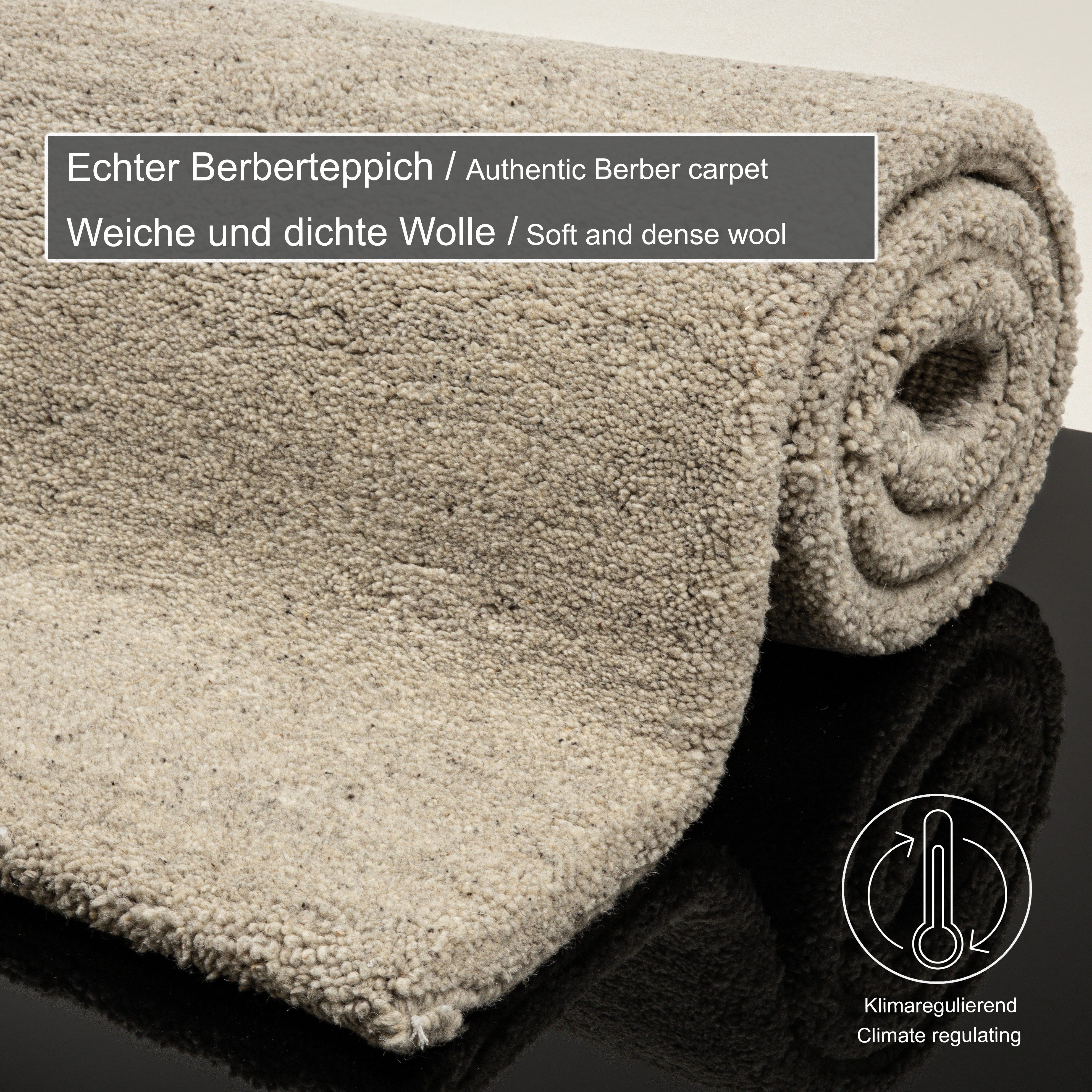 THEKO Set slaapkamerkleedjes Taza Royal Loperset, echte berber uit Marokko, zuiver scheerwol, met de hand geknoopt