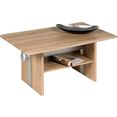 pro line salontafel avant met functie, in hoogte verstelbaar met lift, naar keuze met of zonder uittrekbare plaat, plank, rechthoekig bruin