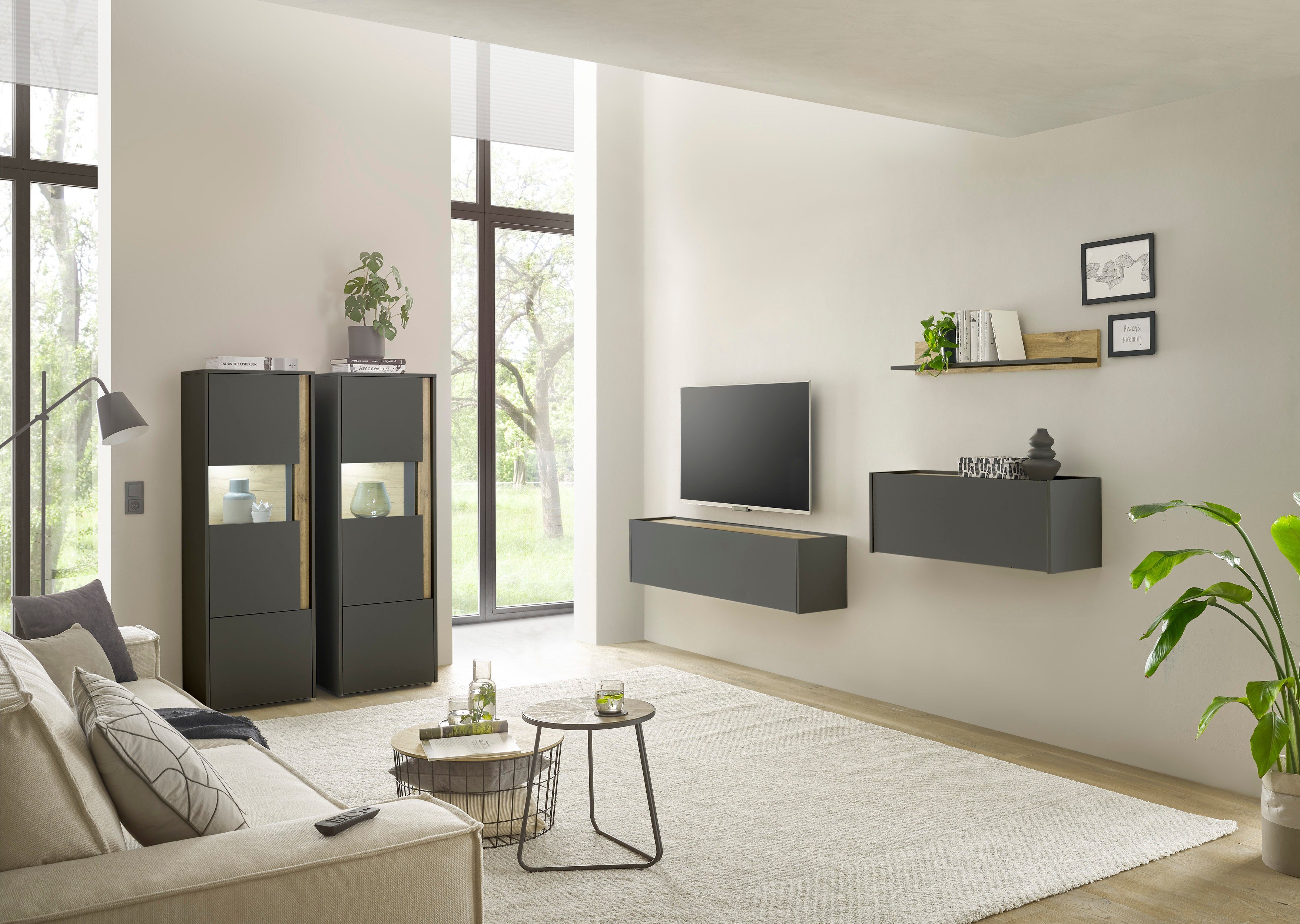 INOSIGN Set kantoormeubelen City/Giron Thuiskantoor, met wandsecretaire (set, 5-delig)