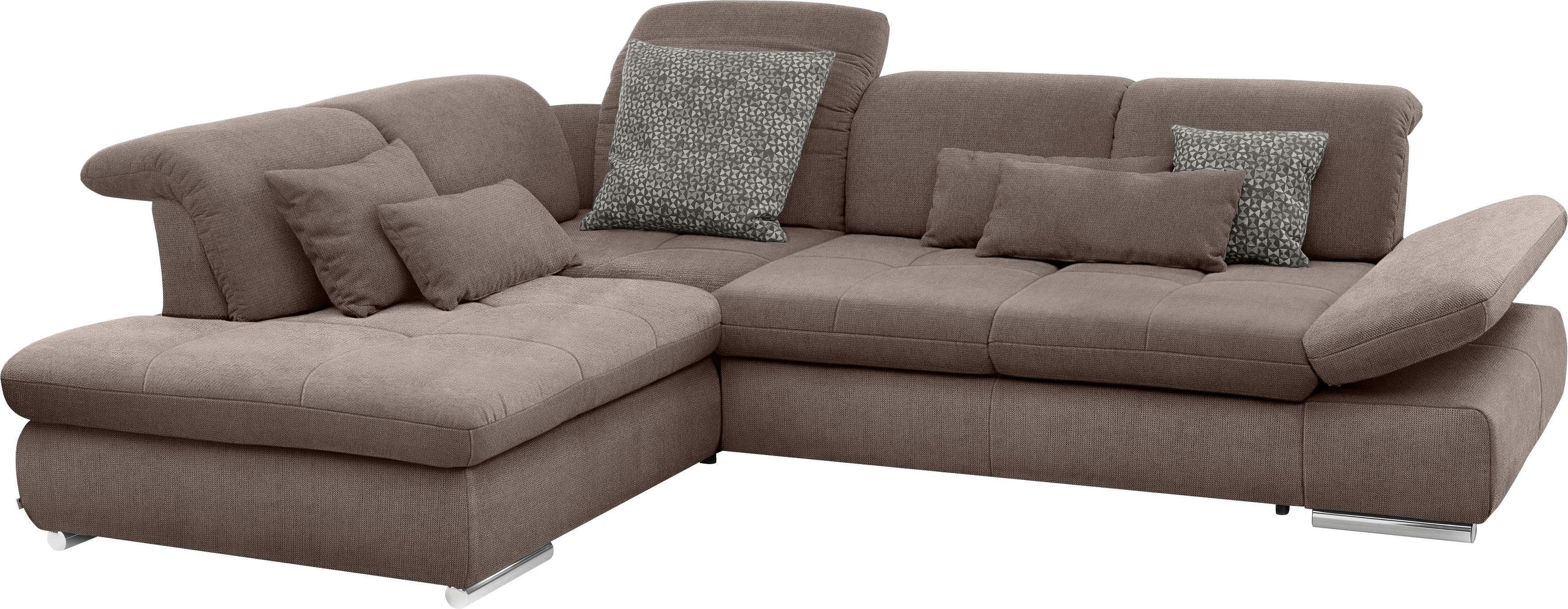 set one by Musterring Hoekbank SO 4100 met comfortabele pocketvering en hoofdeindeverstelling,