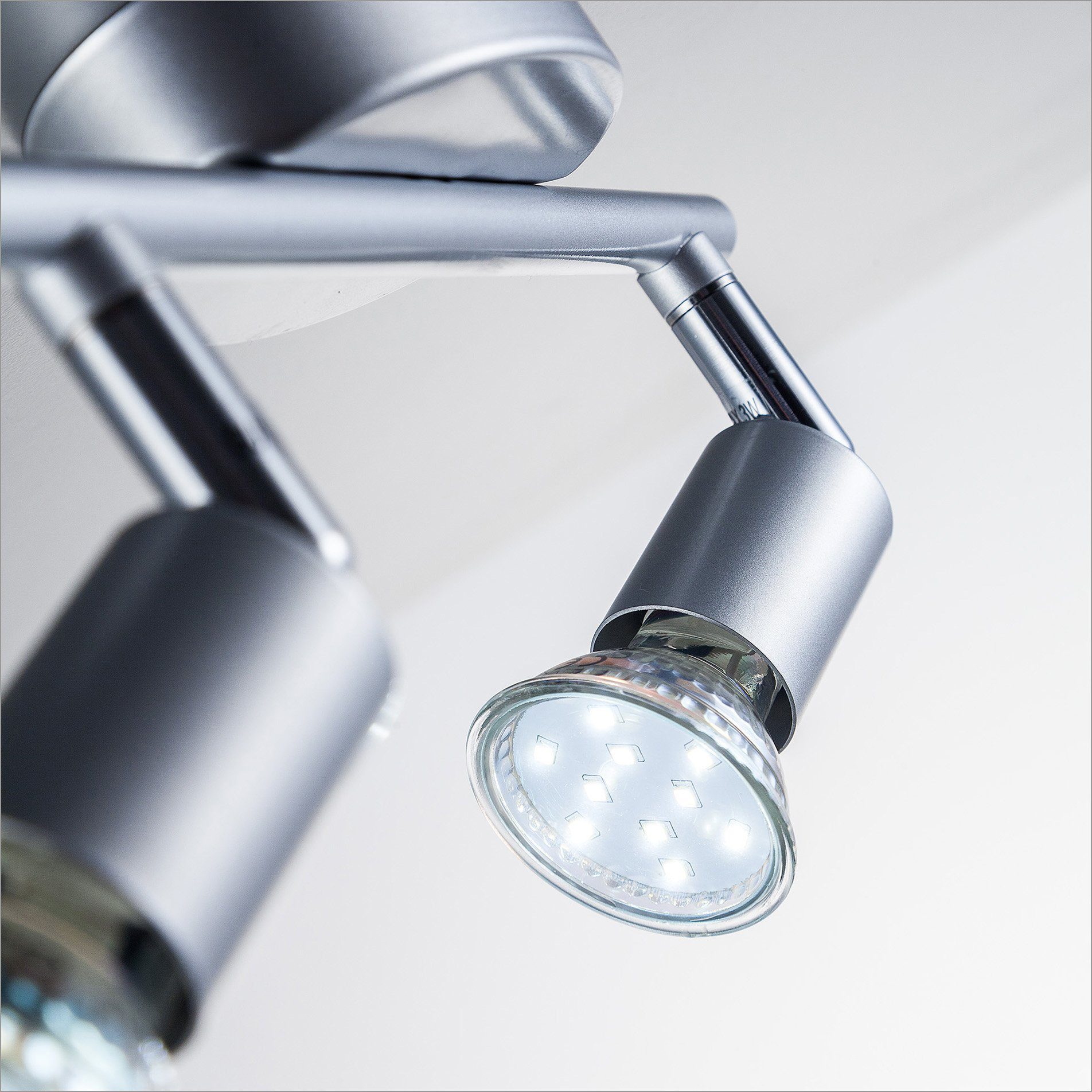 B.K.Licht Led-plafondlamp LED plafondlamp woonkamer draaibaar incl. 3W 250lm GU10 plafondspot