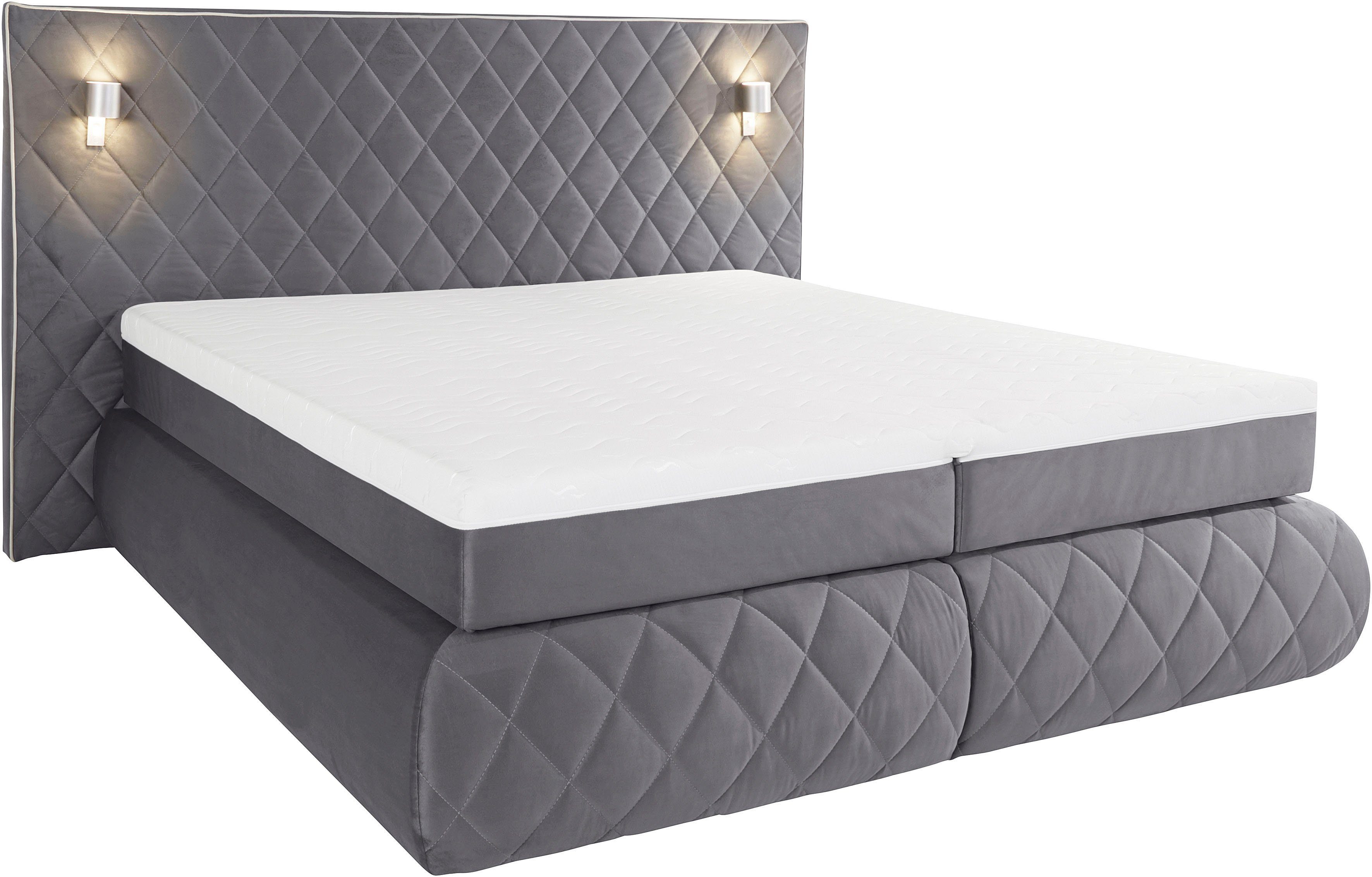Places of Style Boxspring Alaric naar keuze met en zonder stralen, topmatras pocketvering