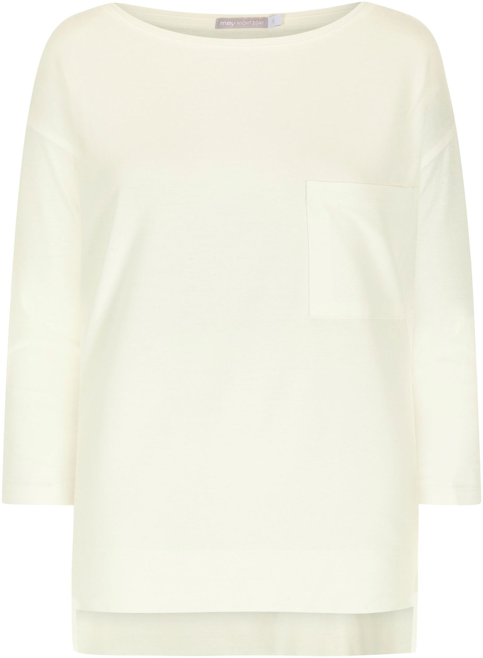 Mey Capripyjama Liah met gedessineerde broek en eenvoudig bovenstuk (set, 2-delig)
